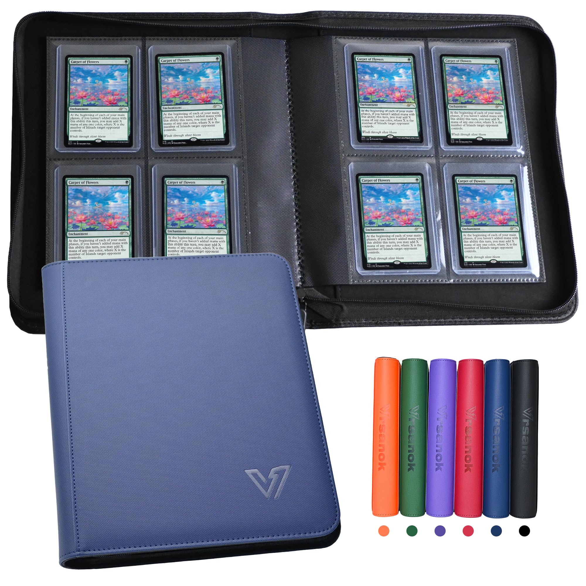 Verzamelalbum voor kaarten, Pokémon verzamelalbum, verzamelkaarten album, TopLoader-binder map met venster voor 160 Toploader, Top loader-binder, verzamelkaarten Pokémon kaarten, honkbalkaarten