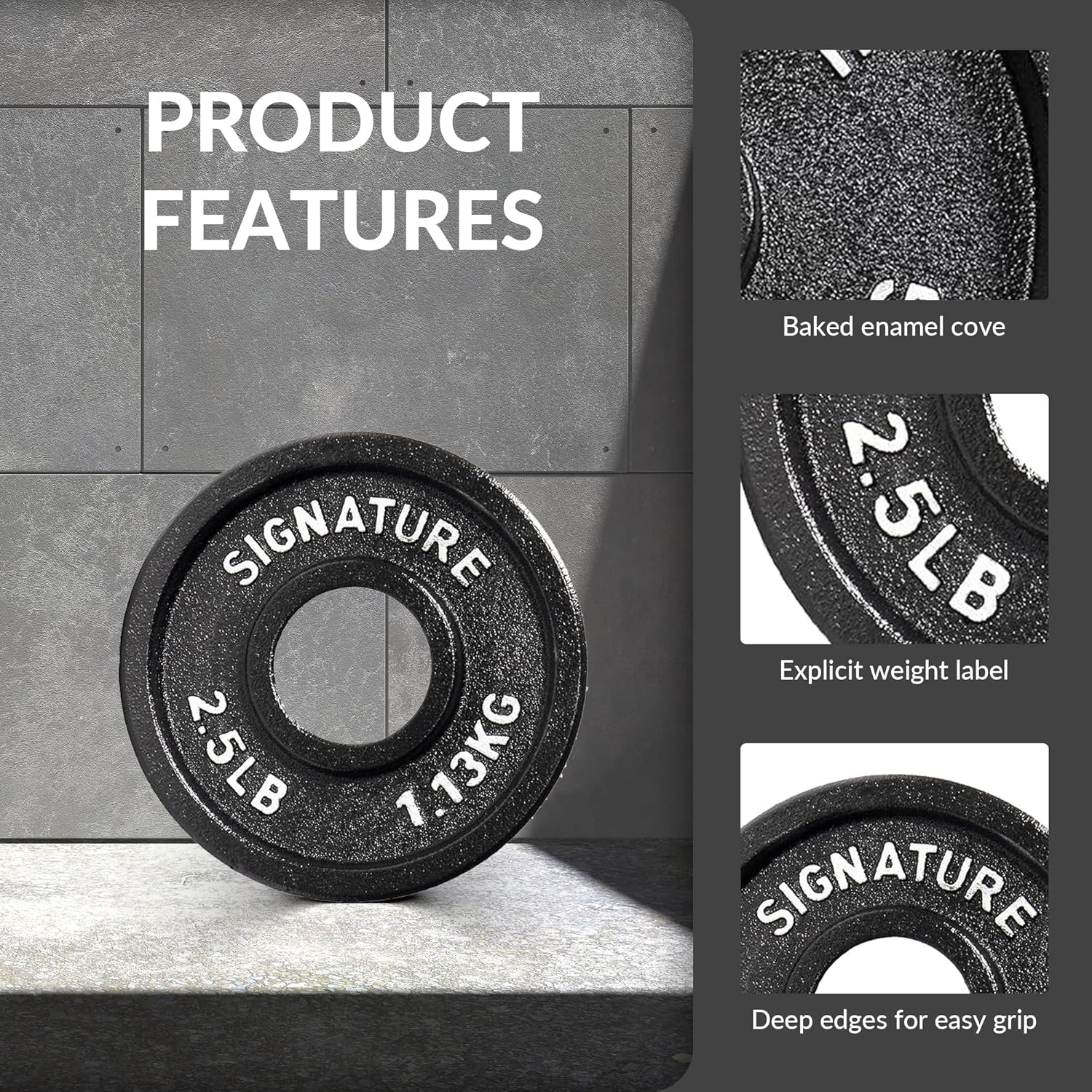 Fitvids Deep Dish 2-Inch Olympic Cast Iron Weight Plates with E-Coating Fitvids Deep Dish 2-Inch Olympic Cast Iron Weight Plates with E-Coating