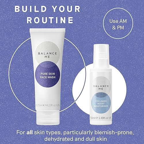 Miniatura 8 de Balance Me Pure Skin - Limpiador facial suave con moringa y salvado de arroz (1 x 4.23 onzas líquidas), lavado facial no tóxico a base de agua para