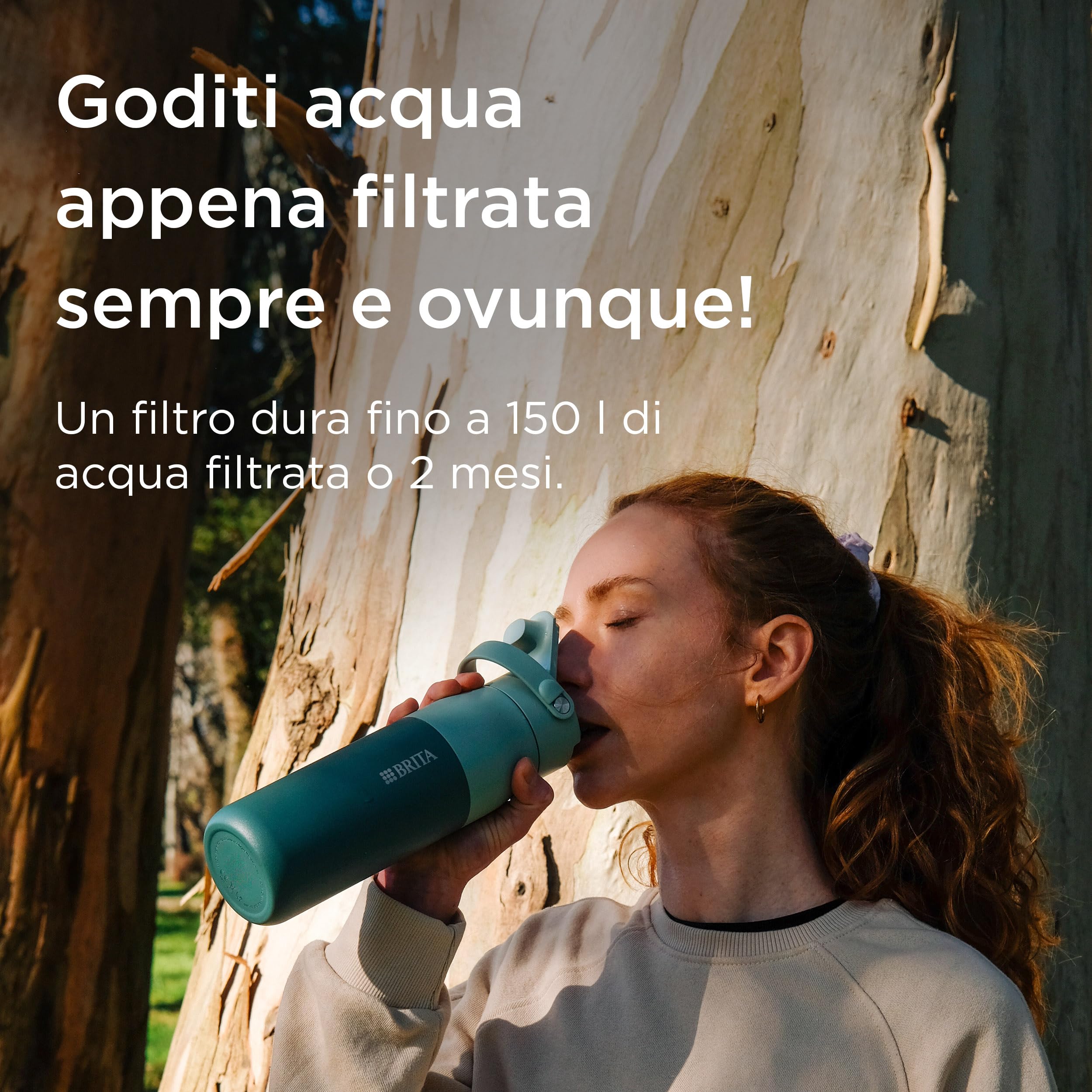 BRITA LARQ Filter Upgrade Kit con 1 cartuccia filtro – Filtro acqua per bottiglie BRITA LARQ Essential (680 ml/1000 ml), riduce PFAS, cloro e microimpurità – per un gusto puro