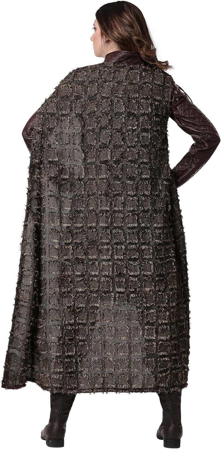 Adult Winter Warrior Costume for Women, Renaissance Women's Attire, Caped Medieval Fighter Halloween Outfit