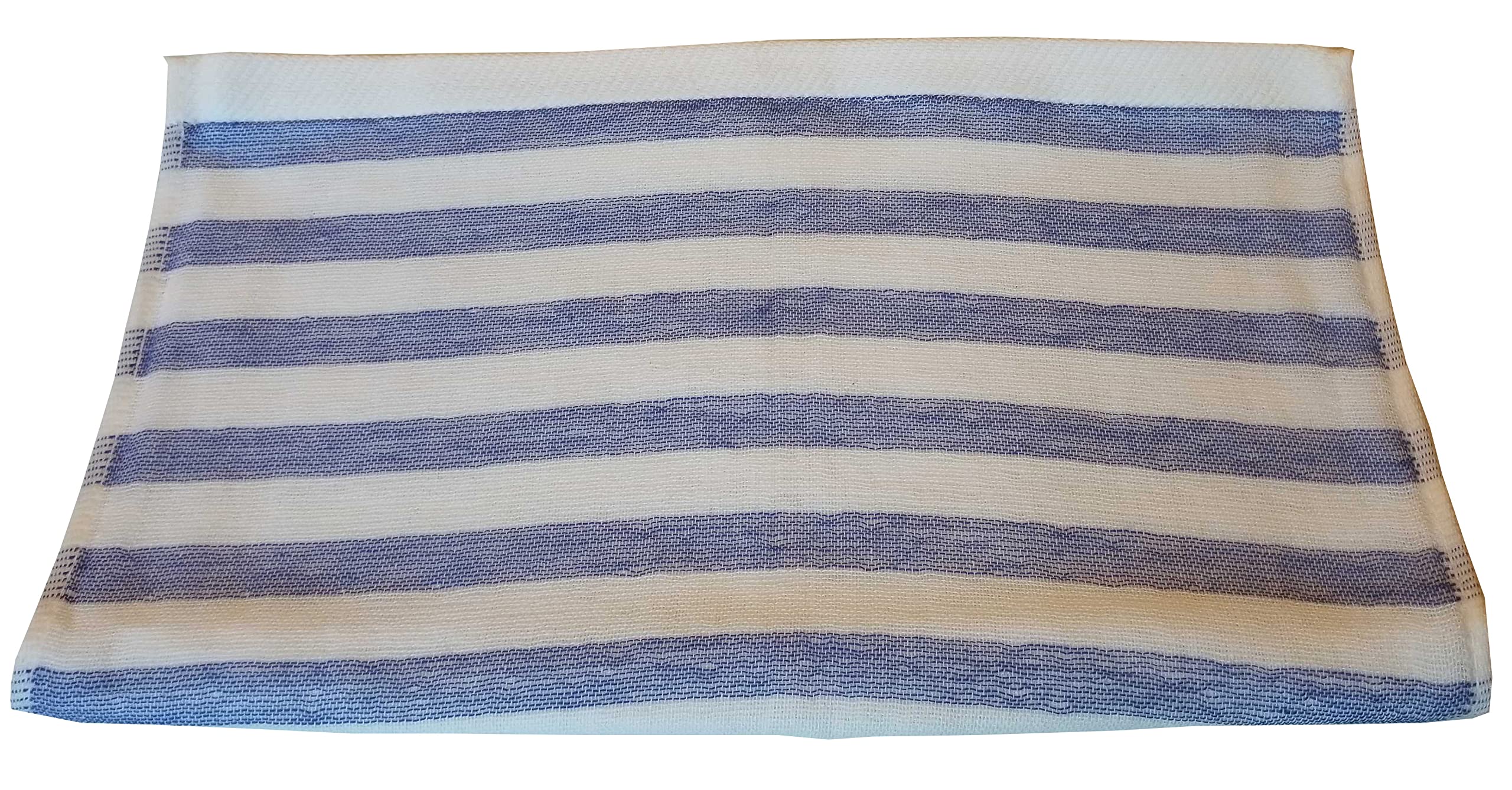 Serviette Japonaise Légère à Rayures Bleu Marine pour le Sport et le Bain