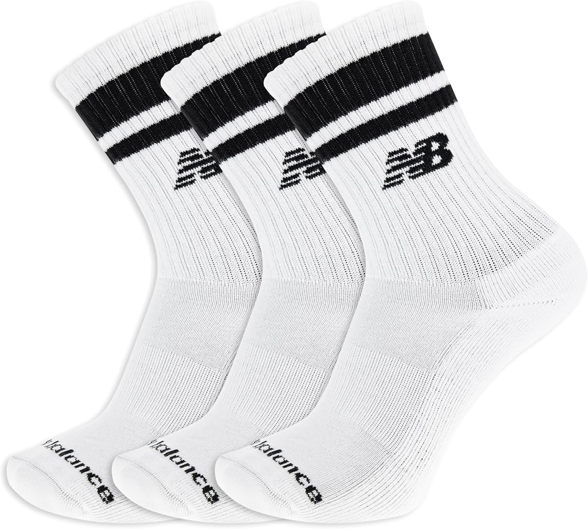 Calcetines de tripulación y media tripulación de algodón orgánico unisex para adultos - 3 pares - Soporte para el arco