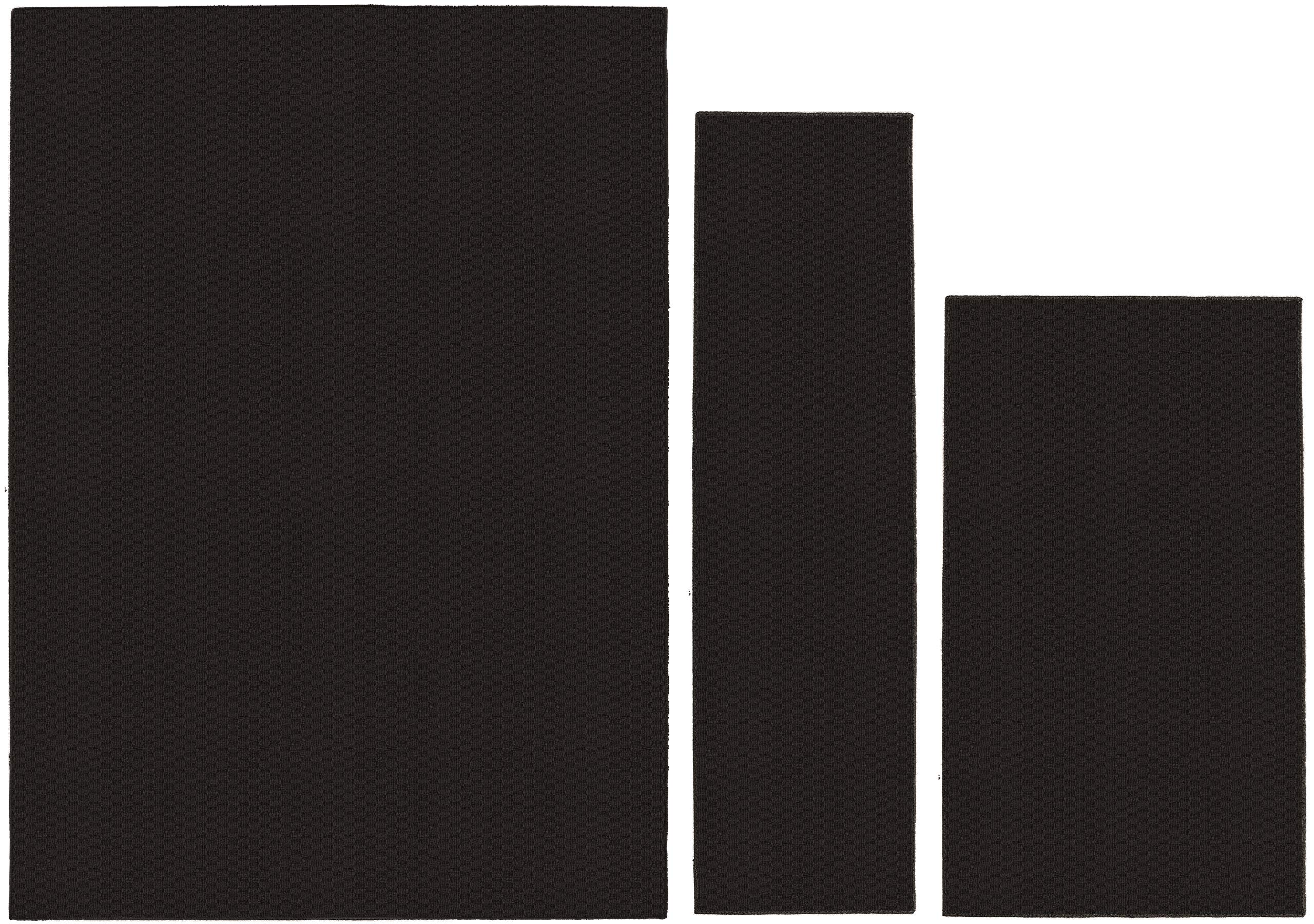 Garland Rug Town Square 3 Piece Area Rug Set (5'x7', 3'x4', 24"x60") Mocha