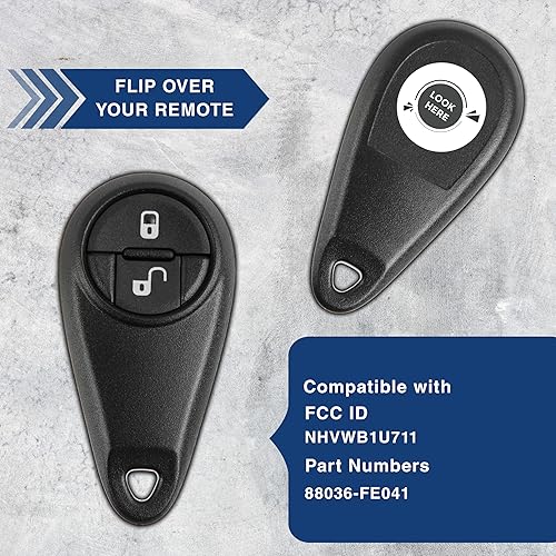 Miniatura 5 de KeylessOption repuesto de llavero control remoto de automóvil para NHVWB1U711