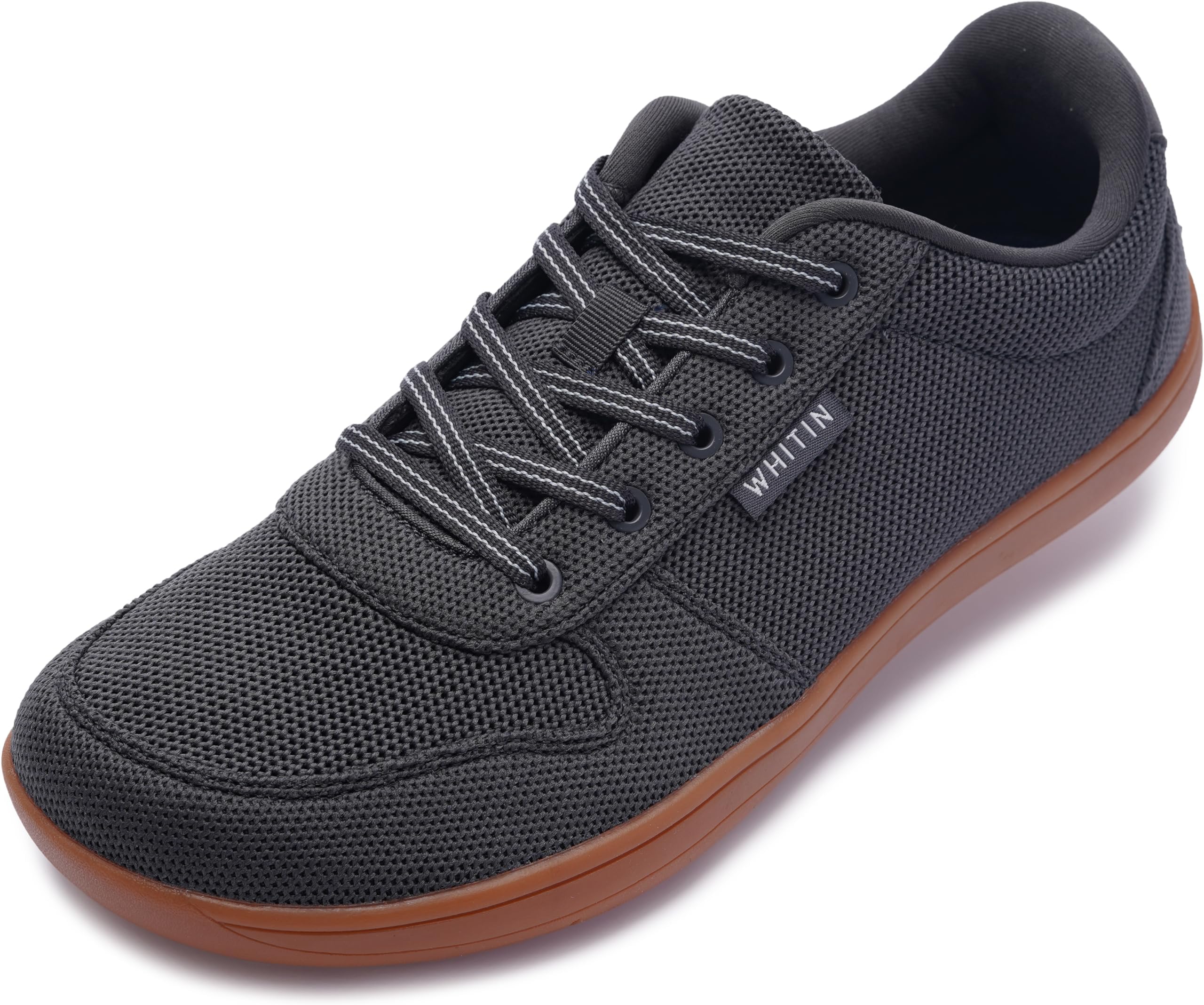 Men's Wide Toe Box Barefoot Sneakers + Breathable Knit Walking Shoes