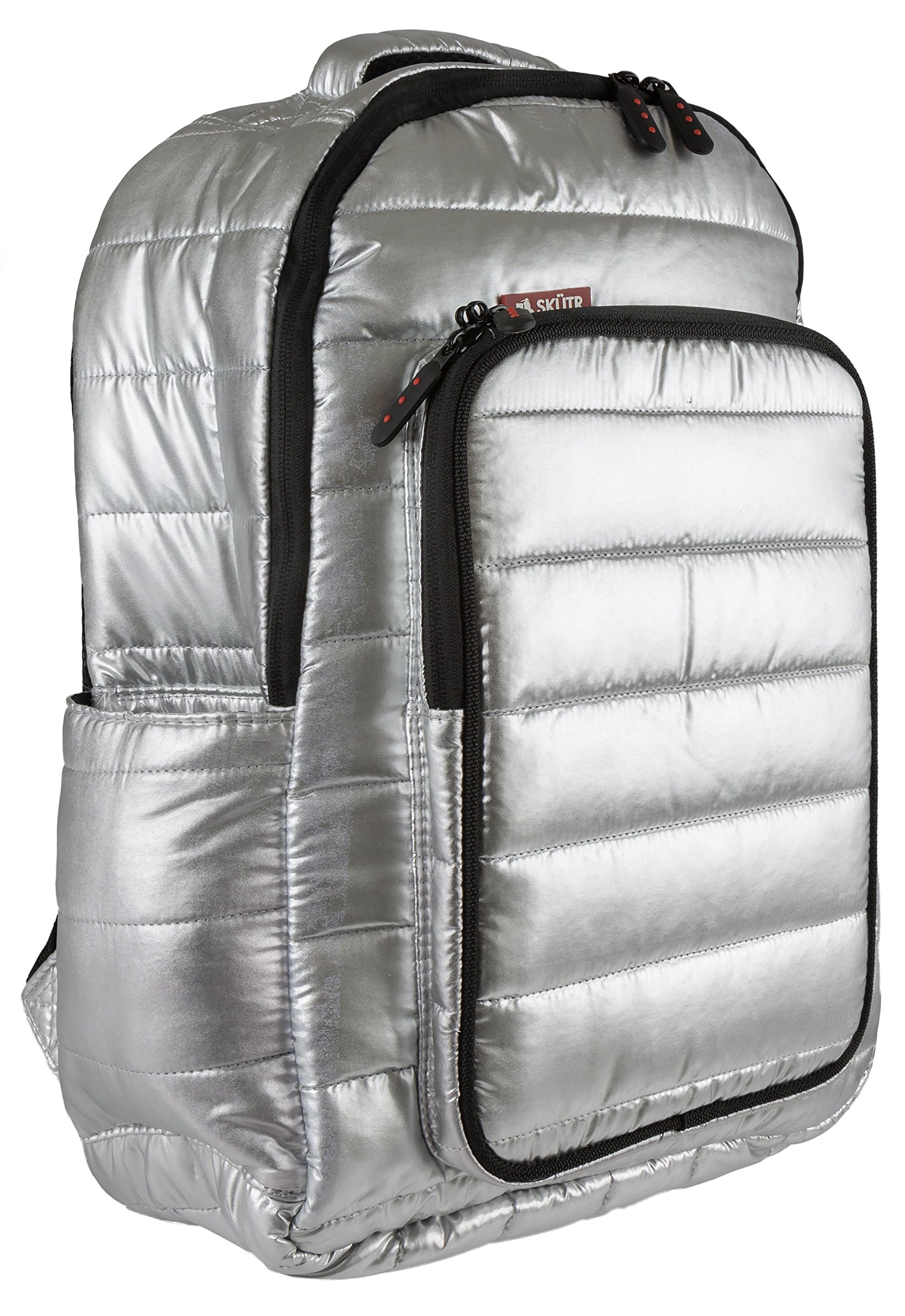 Skutr Puffy Backpack + Tablet Bag, Silver