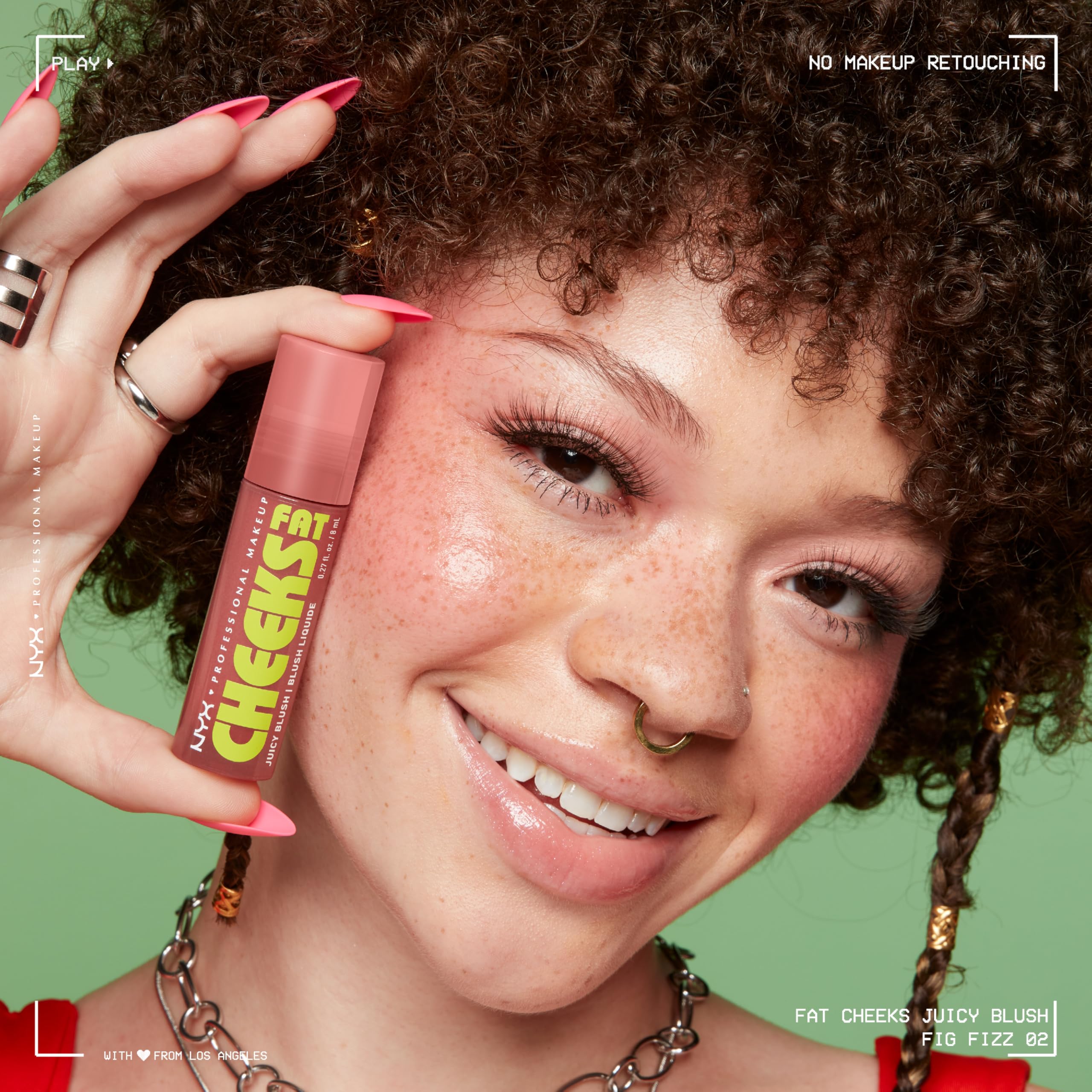 NYX Professional Makeup Fat Cheeks Juicy Blush, Liquid Blush, Up to 12H Wear, Hydrating & Buildable Formula - Image 4