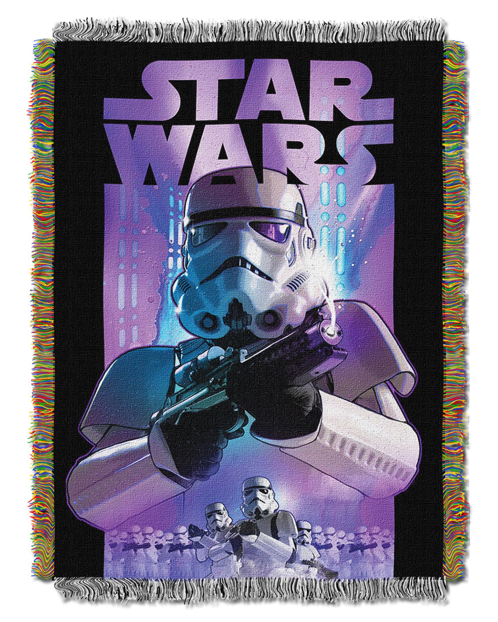 Northwest Star Wars Woven Tapestry Throw Blanket, Polyester, Storm Ahead, 48" x 60"