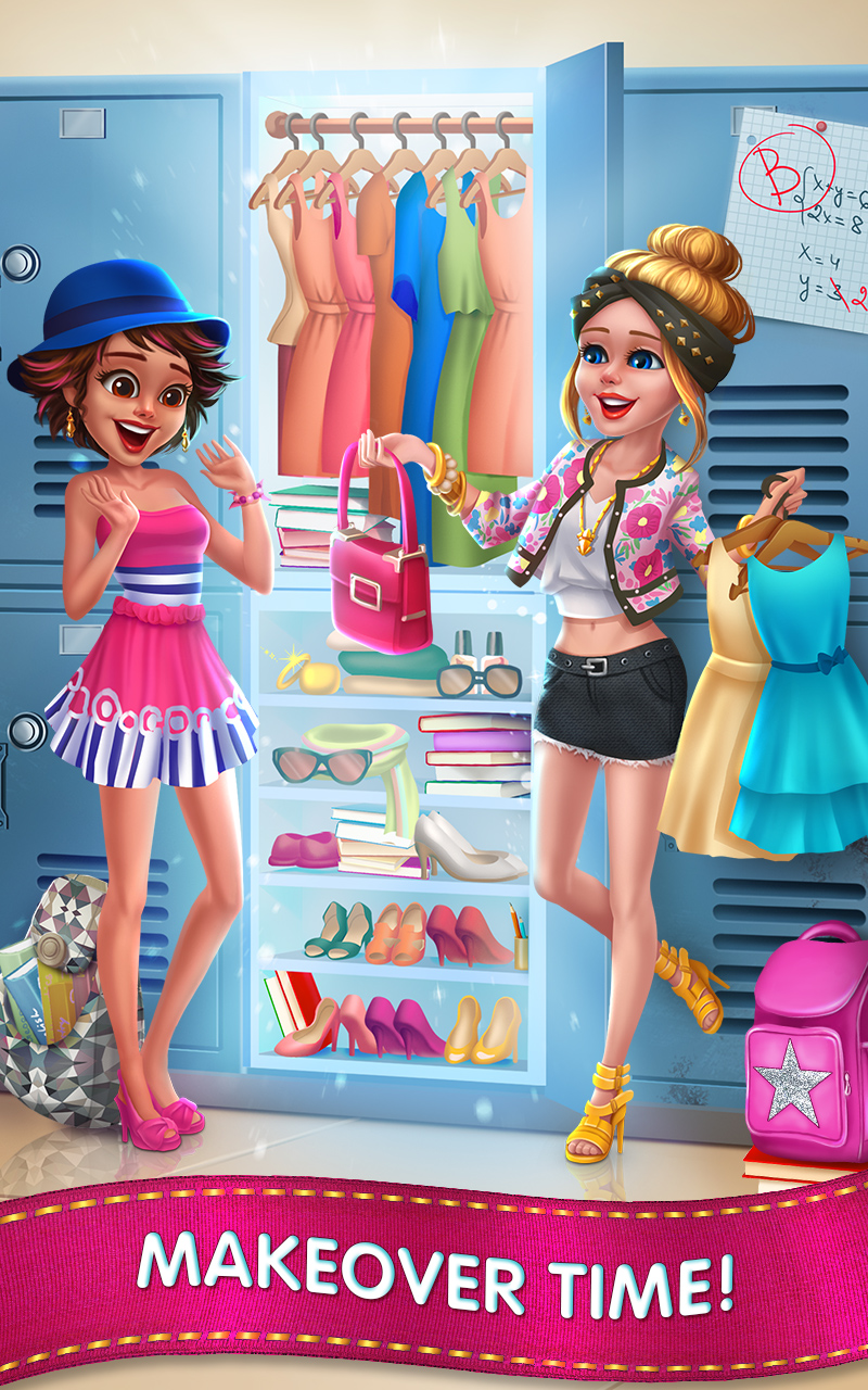 Fashion School Girl - Makeover & Dress Up Friends