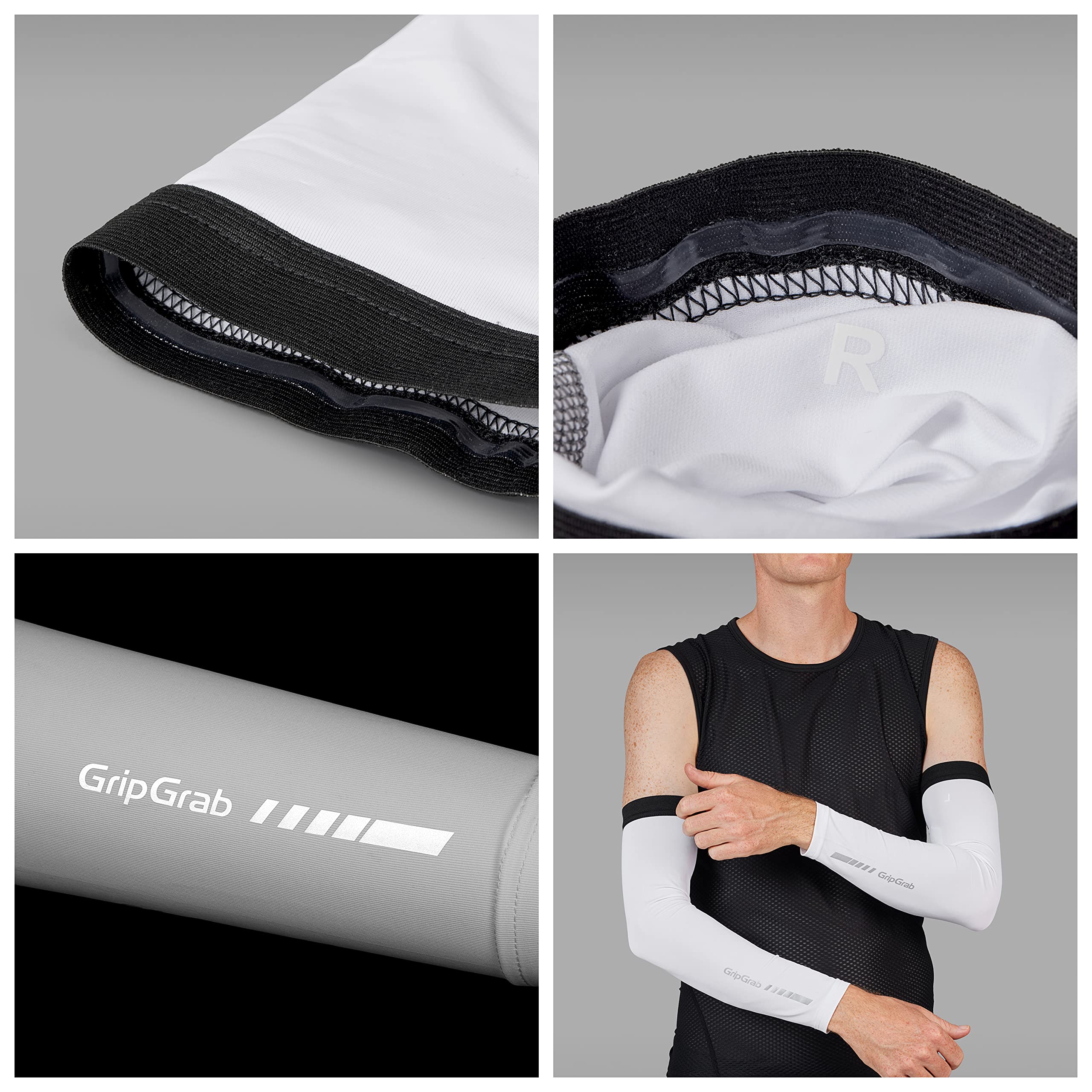GripGrab Gripgrab Upf 50+ Uv-protection Arm Sleeves Anti-slip Thin Breathable Summer Warmers For Biking Hiking Running Outdoors Scaldamuscoli Unisex - Adulto (Pacco da 1)