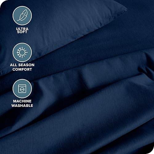 Miniatura 49 de Bare Home Juego de sábanas de tamaño individual XL, tamaño de dormitorio universitario, sábanas de microfibra ultrasuave de 1800 hilos, bolsillos 22