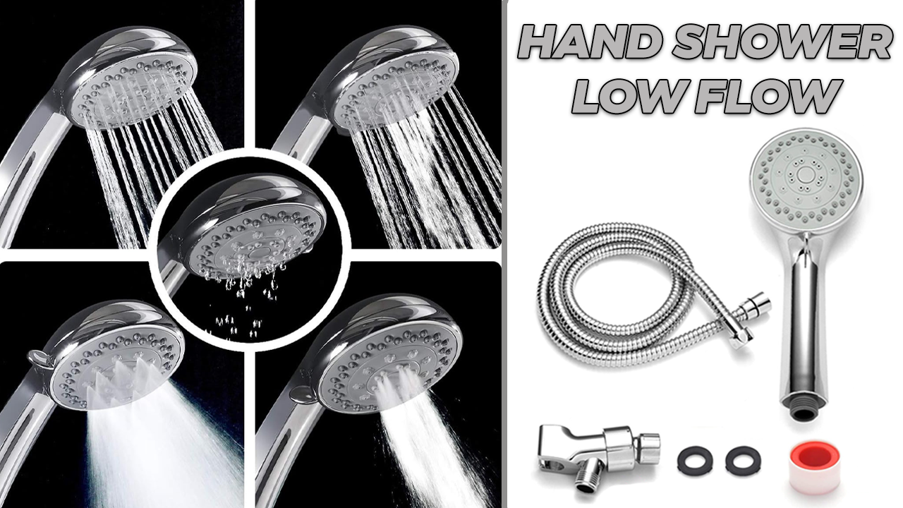 High Pressure Shower Head with Handheld – Shower Wand with 4.9 Ft