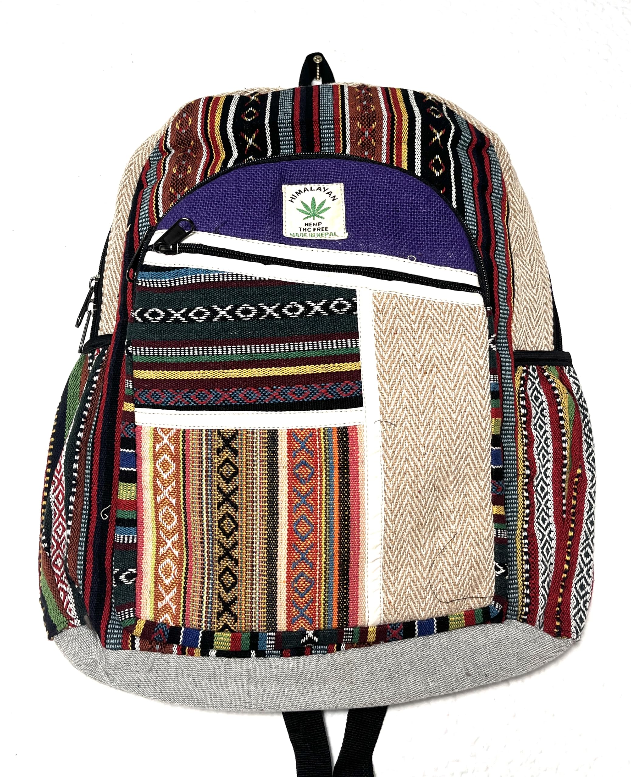 HCZ Zaino Hippie Nepal, multicolore, grande, Hippy