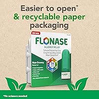 Vista 6 de Flonase Allergy Relief Nasal Spray, 24-Hour Non-Drowsy Multi-Symptom Relief - 72 Sprays plus Bonus Pack of Tissues