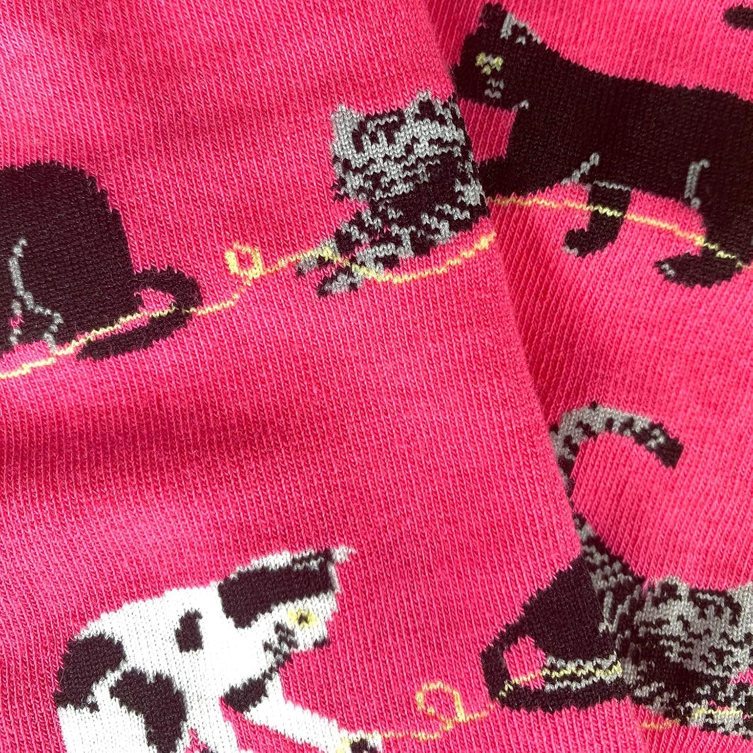 Women's Premium Comfort Animal Socks (Cats (Pink)) 4-10 - Image 4