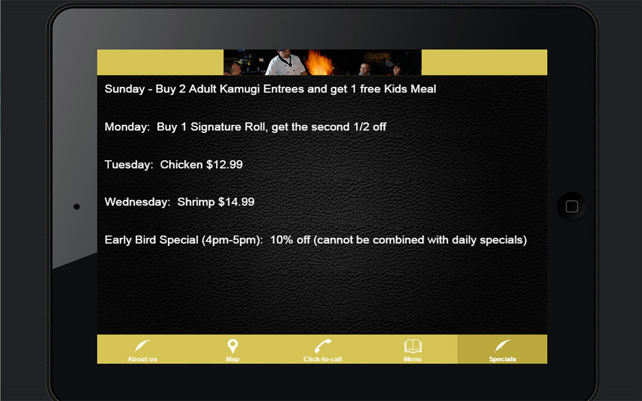 Kabuki Japanese Steak House - App on Amazon Appstore