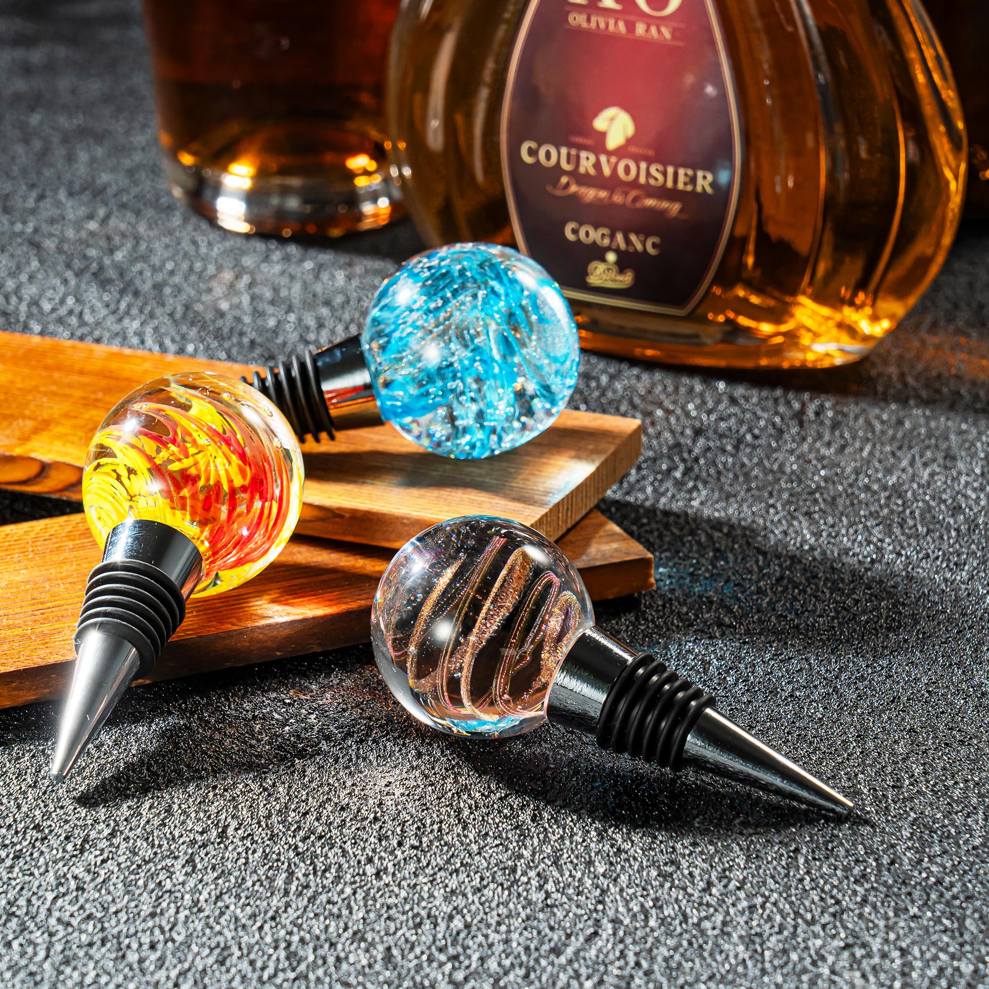 Murano Glass のワインストッパー イタリア製　上質の趣味の方へ MURANO glass ワインストッパー