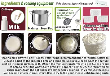PetriStor 3pcs Soft Cheese Mold for Cheese Making 1.25QT - Medium Cheese Mold - Homemade Cheese Making Supplies - Cream Cheese Form Mold - Molde Para Queso Fresco Casero - Cheese Making Basket