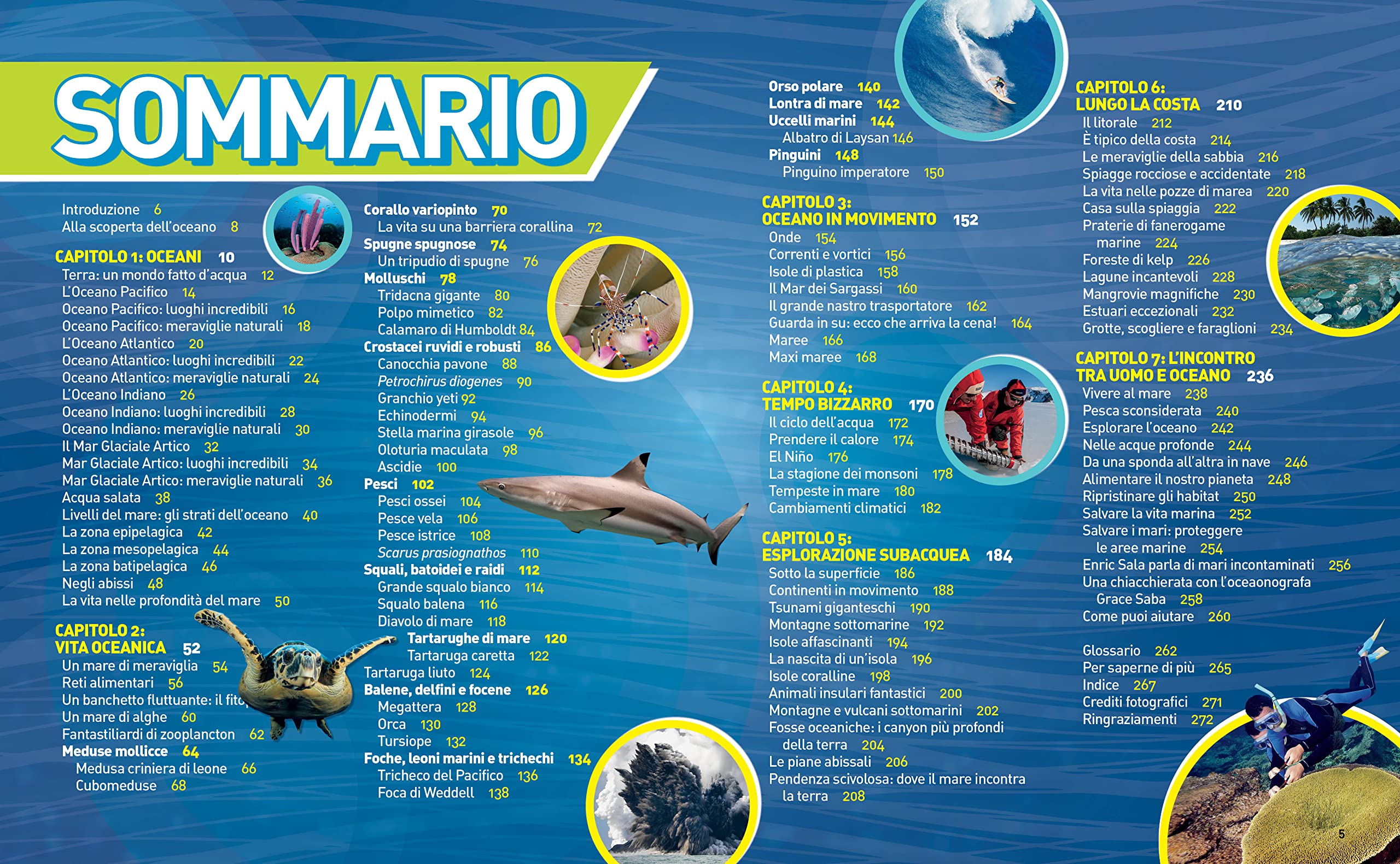 Enciclopedia Oceani - La grande enciclopedia degli oceani | Edizione a colori | Guida completa alla vita marina, Atlante illustrato