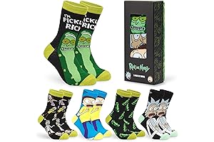 Rick and Morty Christmas Crew Socks