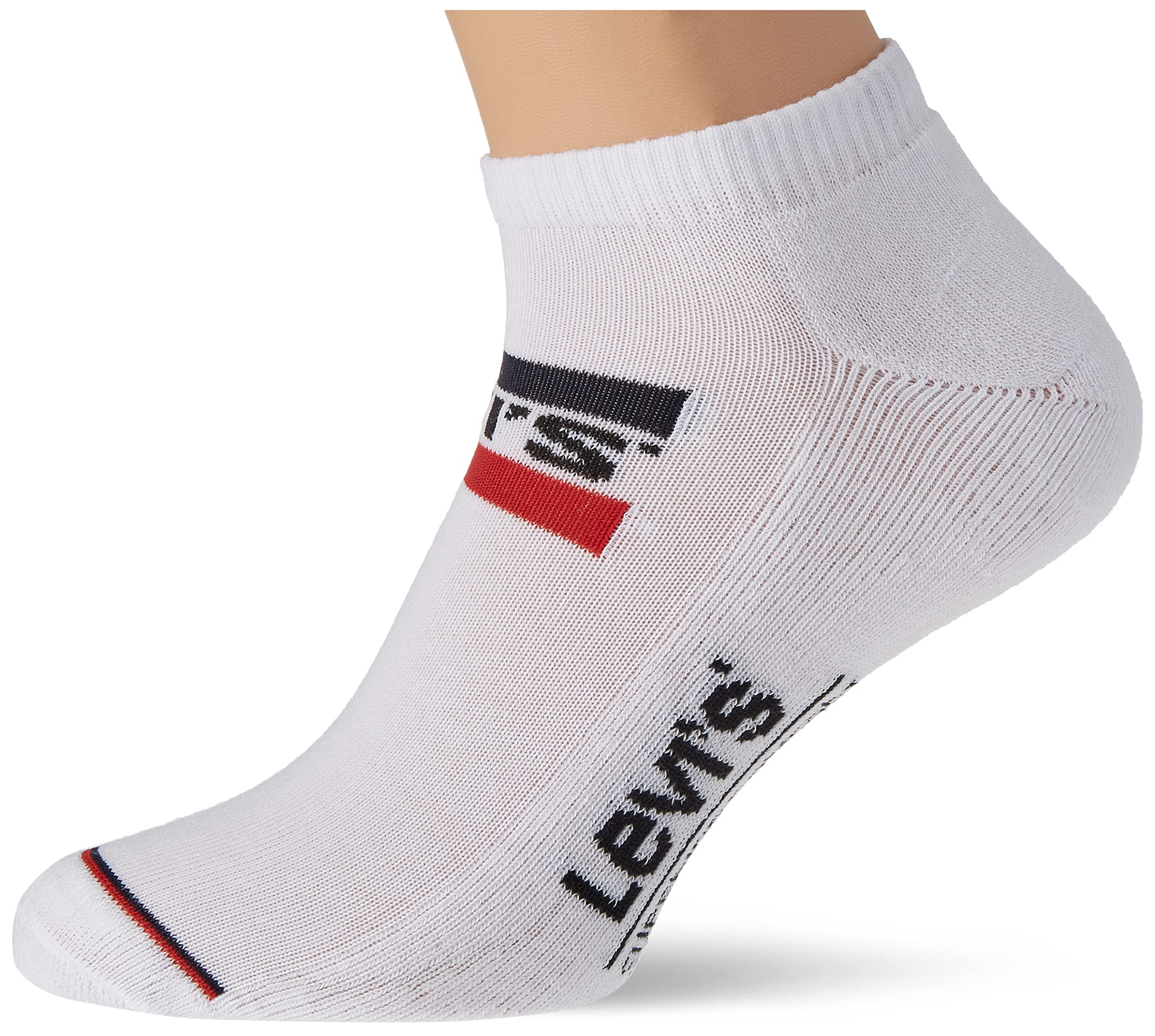 Levi's Sneaker, White/White, 39/42 (Pack of 2)