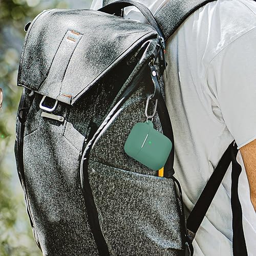 Miniatura 6 de Funda para Estuche de AirPods, Viene con Bolígrafo de Limpieza, Funda Protectora de Silicona Suave para Mujeres y Hombres Compatible con Estuche de