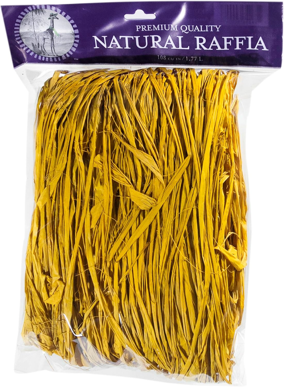 SuperMoss (30105) Raffia, Yellow, 8oz Yellow 200 in3 Bag (Appx. 8oz)