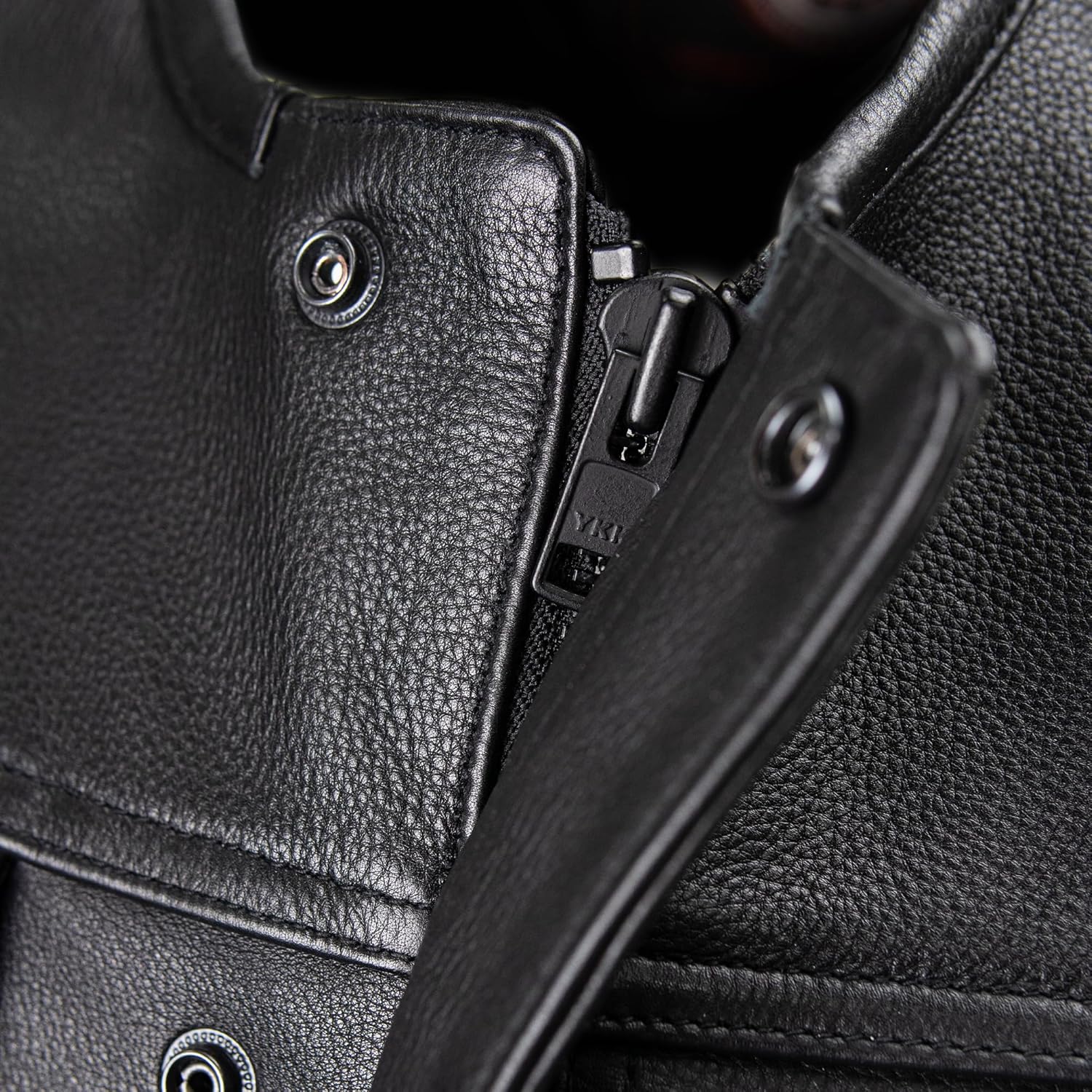 MILWAUKEE MOTORCYCLE CLOTHING CO. Men's Low-Key Premium Black Leather Club Style Biker Vest MMC30000 - Image 6