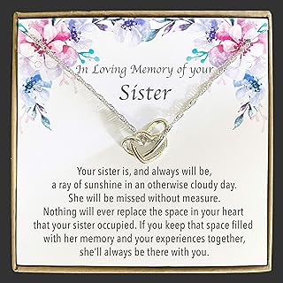 In memory of your Sister - Loss of Sister Gift Necklace, Remembrance Gift, Sister Grief Gift, Sister Memorial Necklace Sister Passing Jewelry, Bereavement Gift-Grief Gift