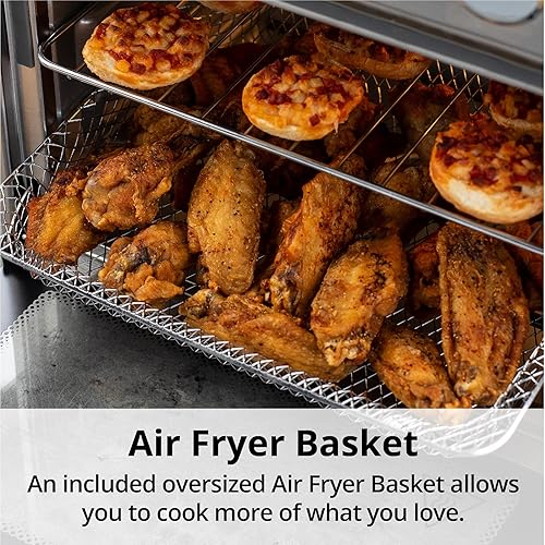 Miniatura 9 de Ariawave - Mini freidora de aire y horno tostador de 16 cuartos de galón, multifuncional con 15 ajustes preestablecidos, freír, hornear, asar,