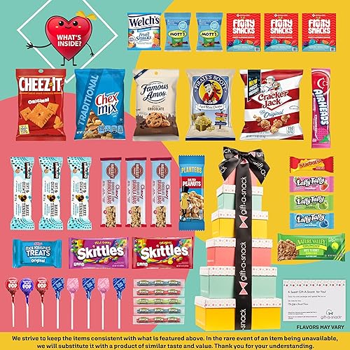 Miniatura 157 de Gift A Snack – Caja llena de golosinas variadas para el Día del Padre y cumpleaños, incluye tarjeta de felicitación, cesta de golosinas con dulces