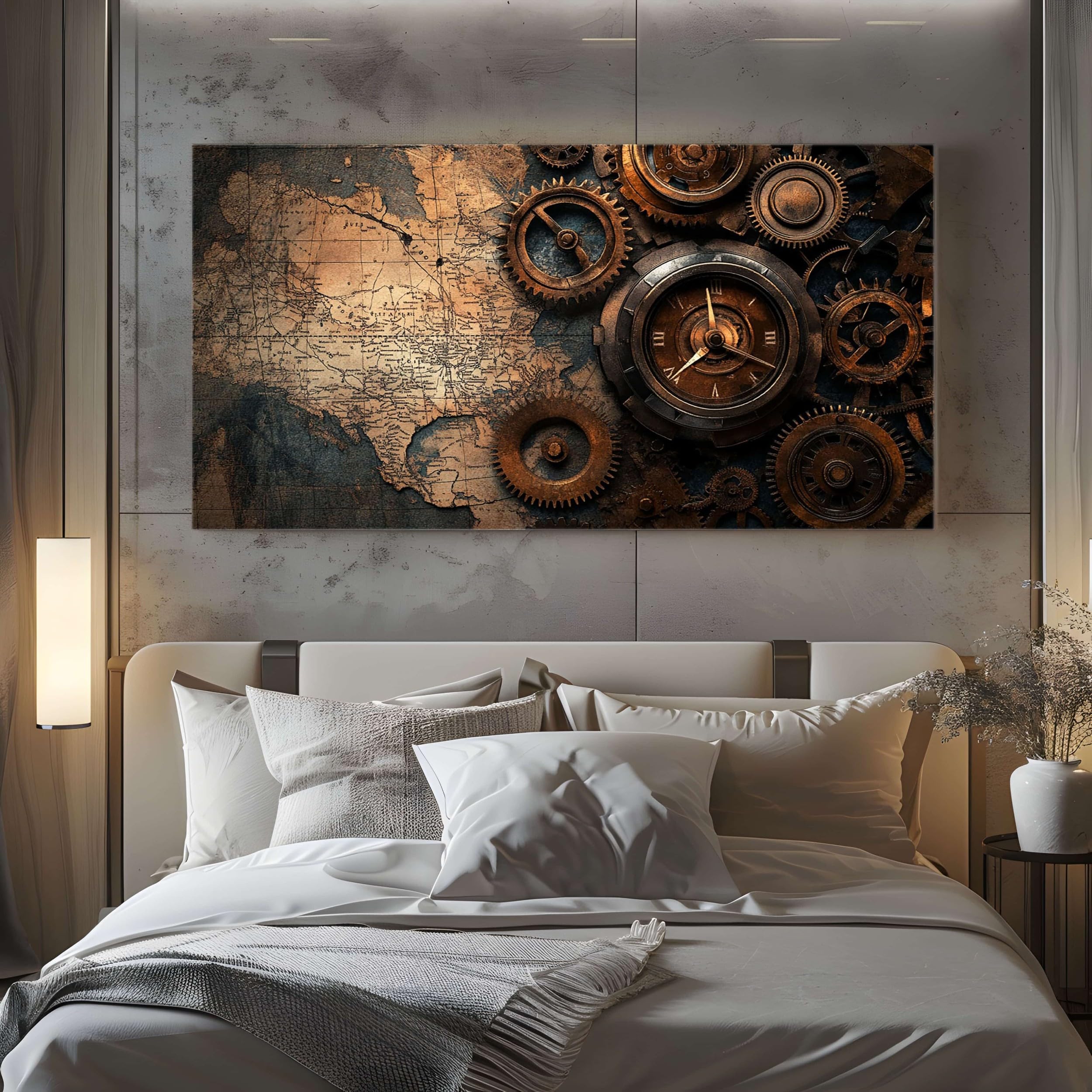 ZORYAN Quadro Moderno Camera da Letto Meccanico Senza Cornice 70x140cm