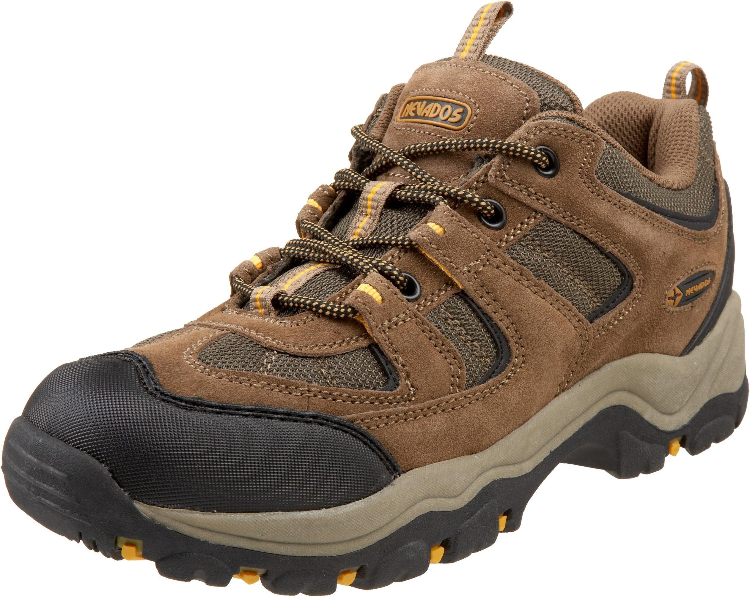 Nevados Men's V4088M Boomerang Lo Hiking Shoe,Brown/Olive/Yellow,7.5 M