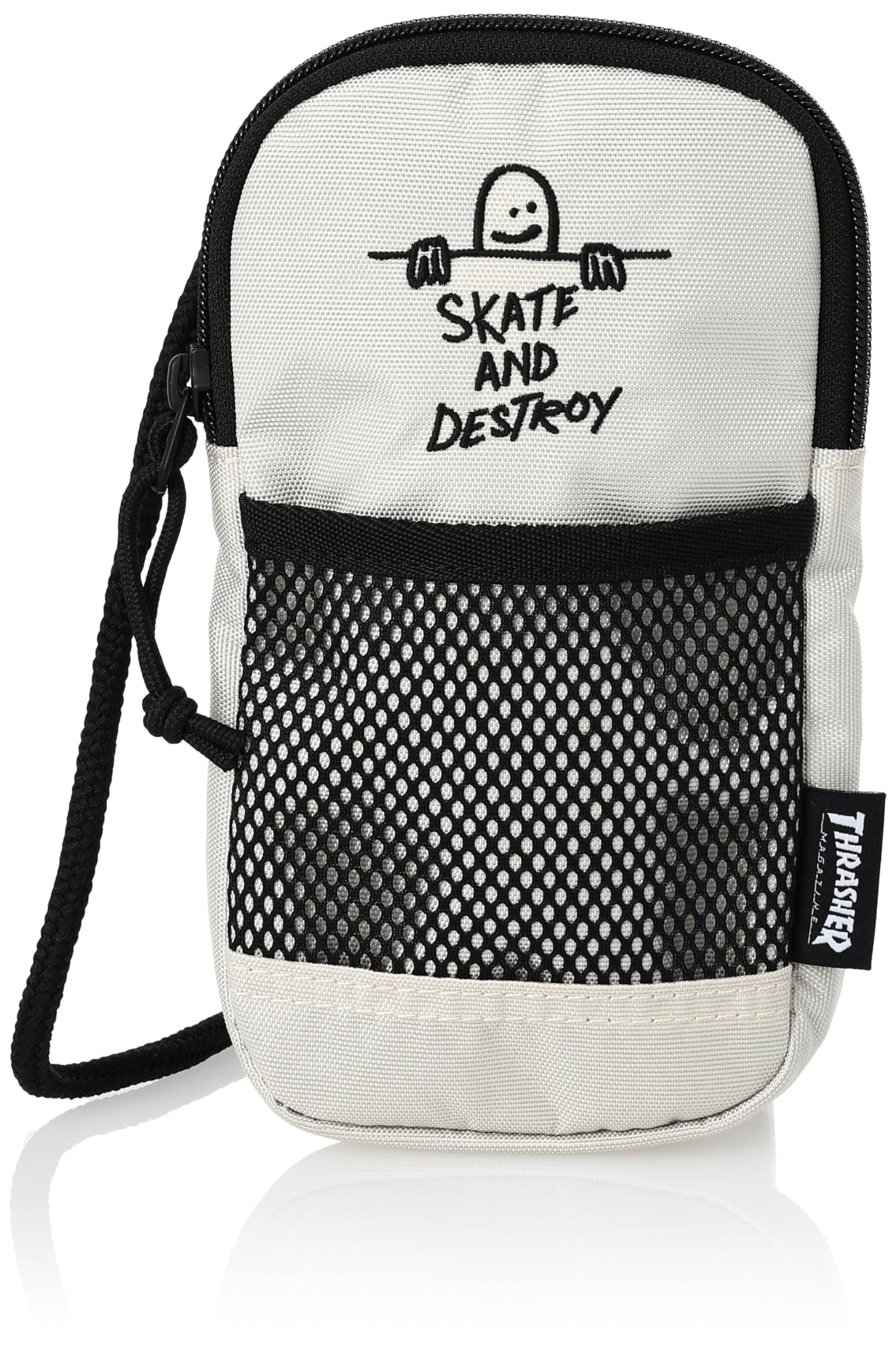 【72%OFF】【709円】 THRASHER 撥水加工 肩紐調整可能 スマホポーチ