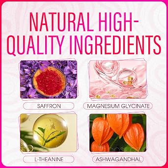 Quiet of Dose Calming Drink Mix Relaxation & Sleep Support with L-Theanine, Affron Saffron Extract, Magnesium Glycinate & Ashwagandha Natural Berry Flavor