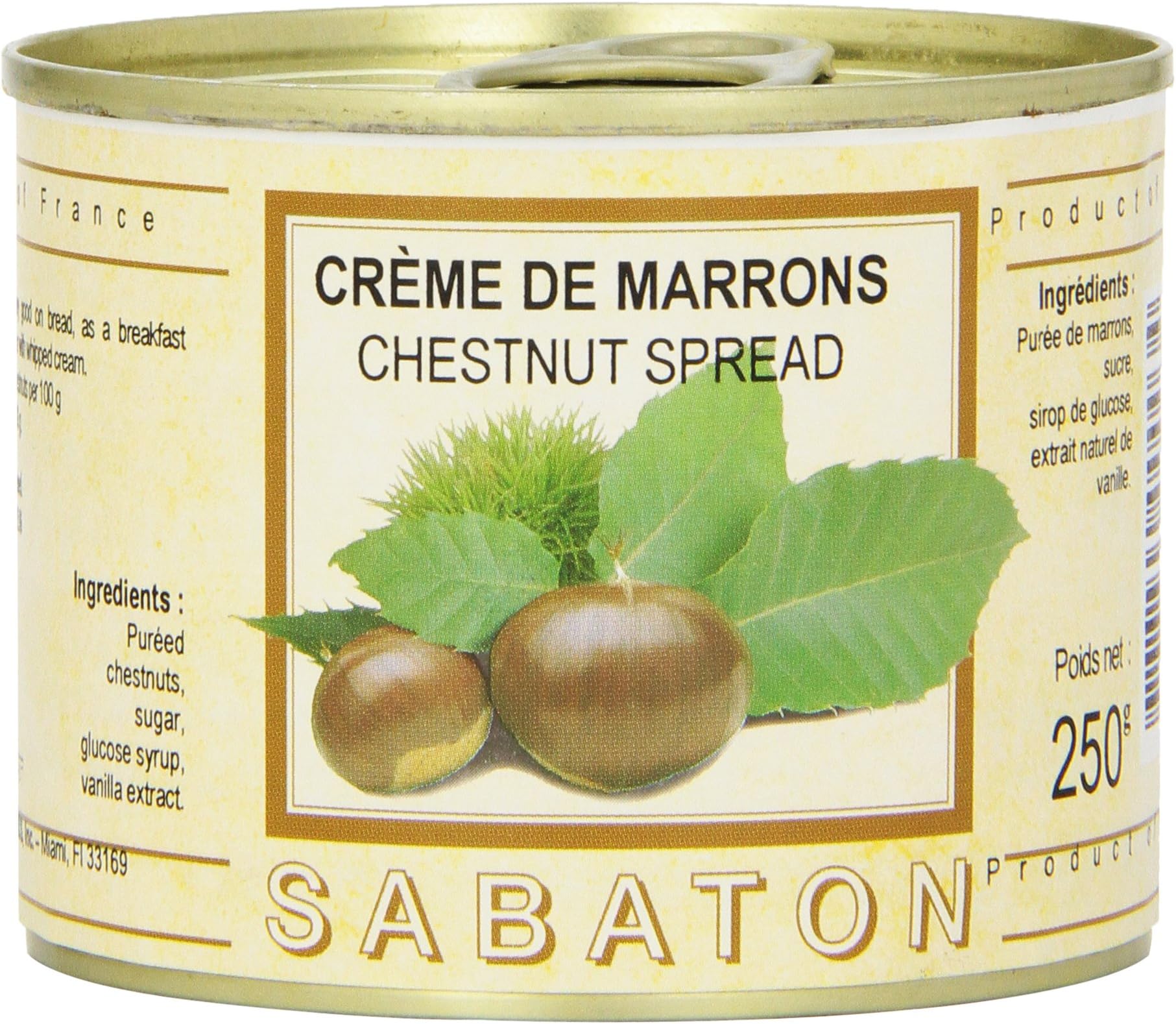 Sabaton France (Chestnuts) Marrons Spread, 8 3/4-Ounce Cans (Pack of 3)