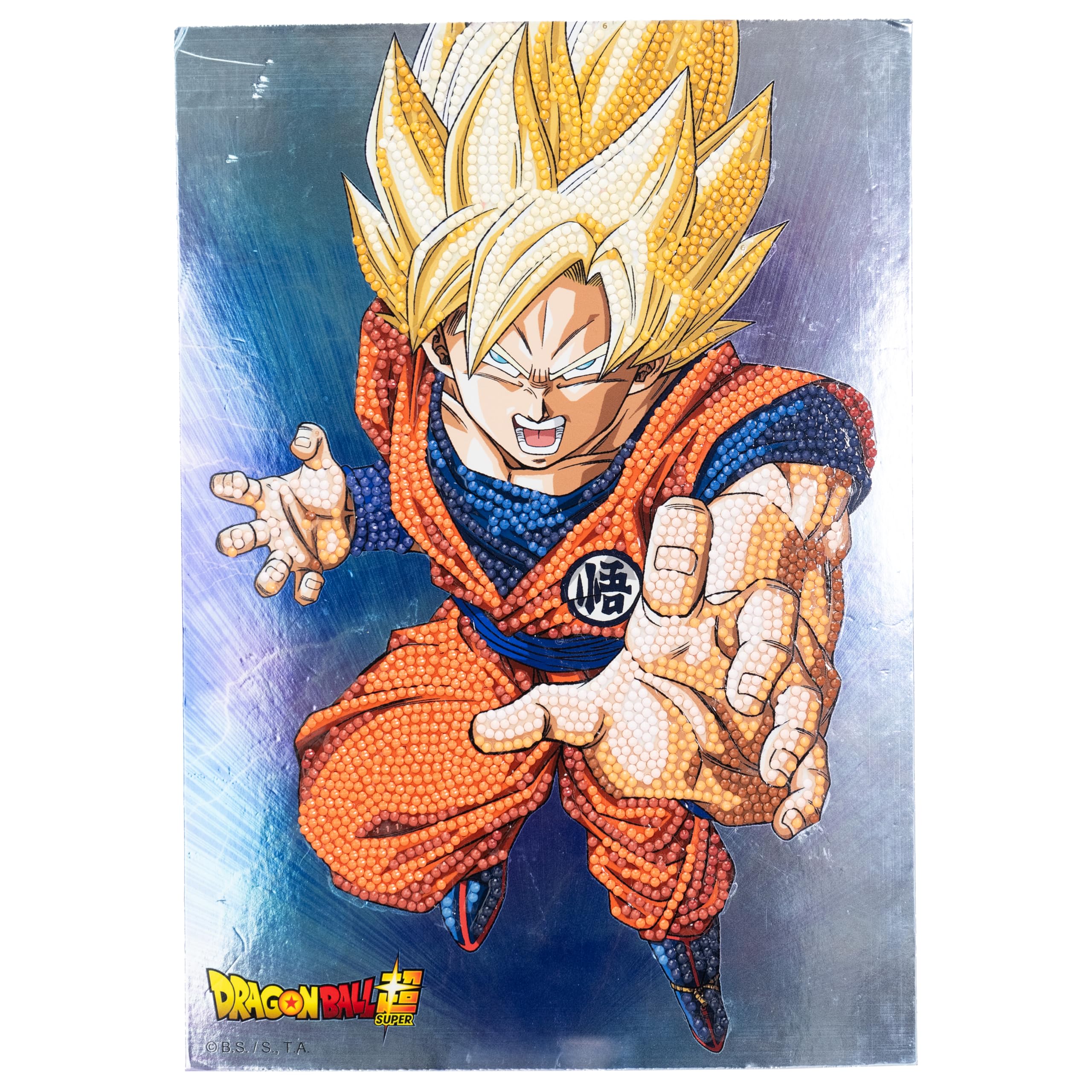 DIAMANTINY - Dragon Ball Battle - Kit crea il Mosaico, Attività Crystal Art, 1 quadro