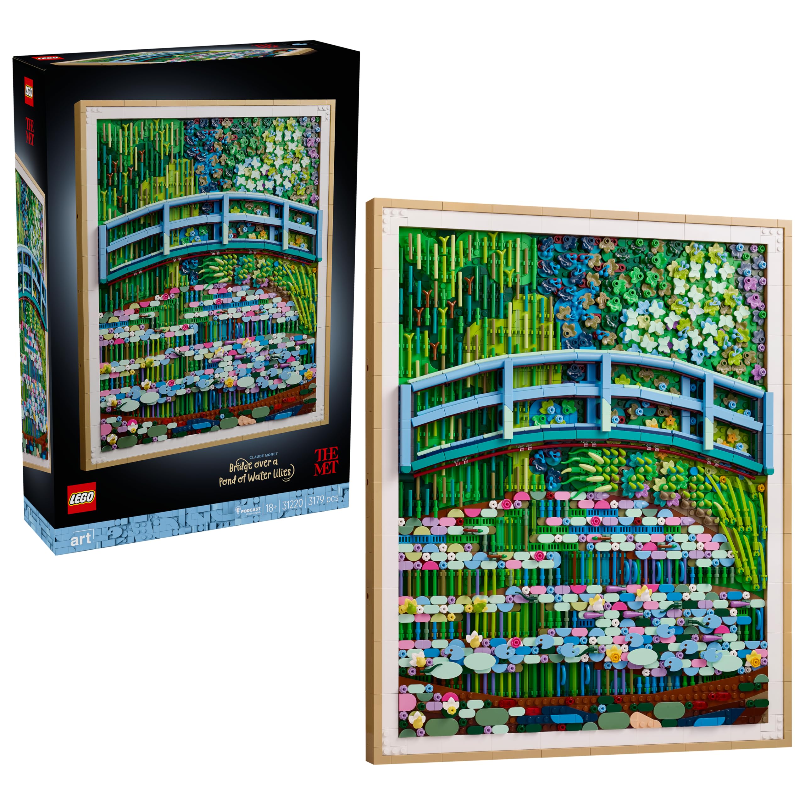 LEGO 31220 Art Claude Monet – Nilüfer Gölü Üzerinde Köprü