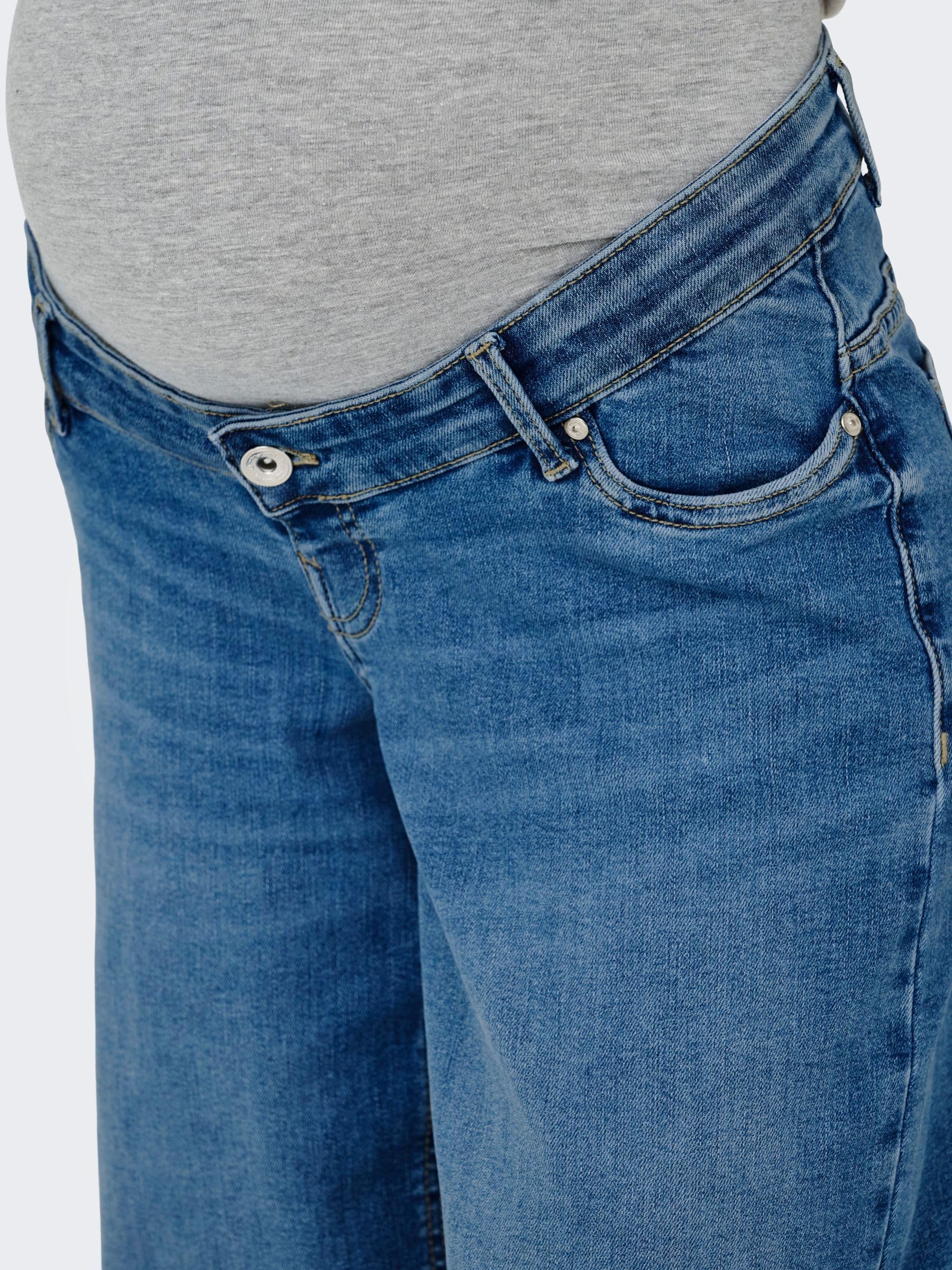 ONLY Female Jeans mit weitem Bein OLMMADISON Weiter Beinschnitt Jeans
