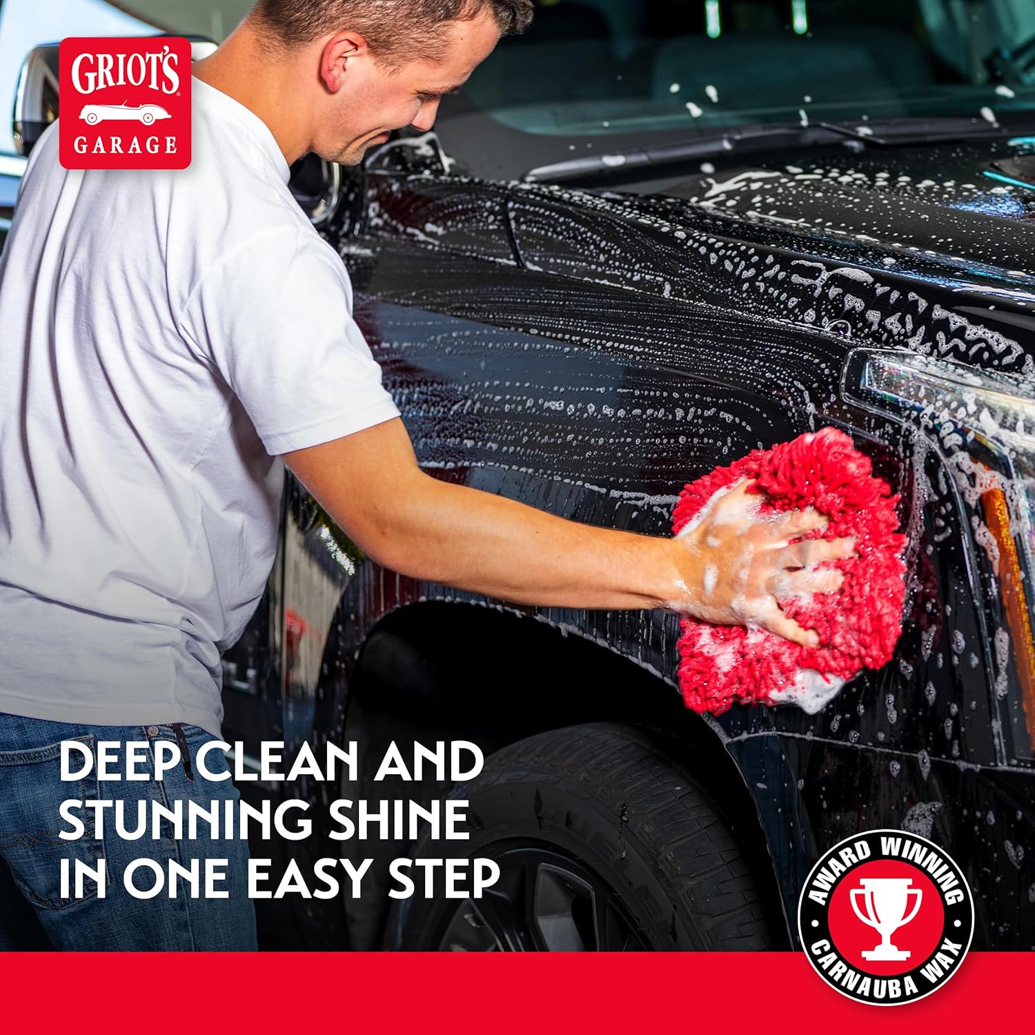 Griot's Garage Best of Show Wash and Wax for Car Detailing and Cleaning, Carnauba-Packed Coating, High Gloss Shine and Protection for Auto Paint, 11396, One Gallon - Image 5