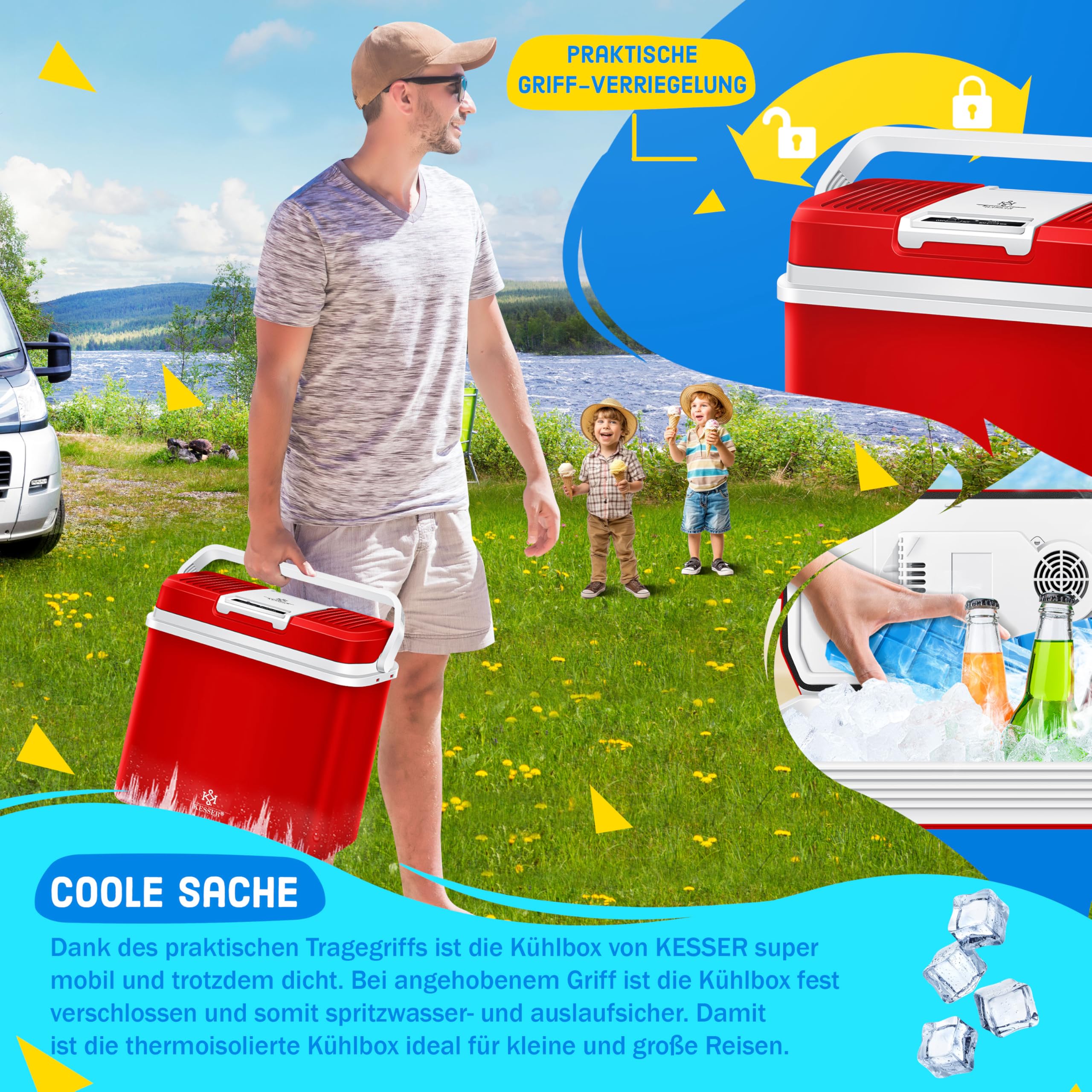 Kesser Thermo-Elektrische Kühlbox 24 L (C00-030V91) ab 59,33 € | Preisvergleich bei