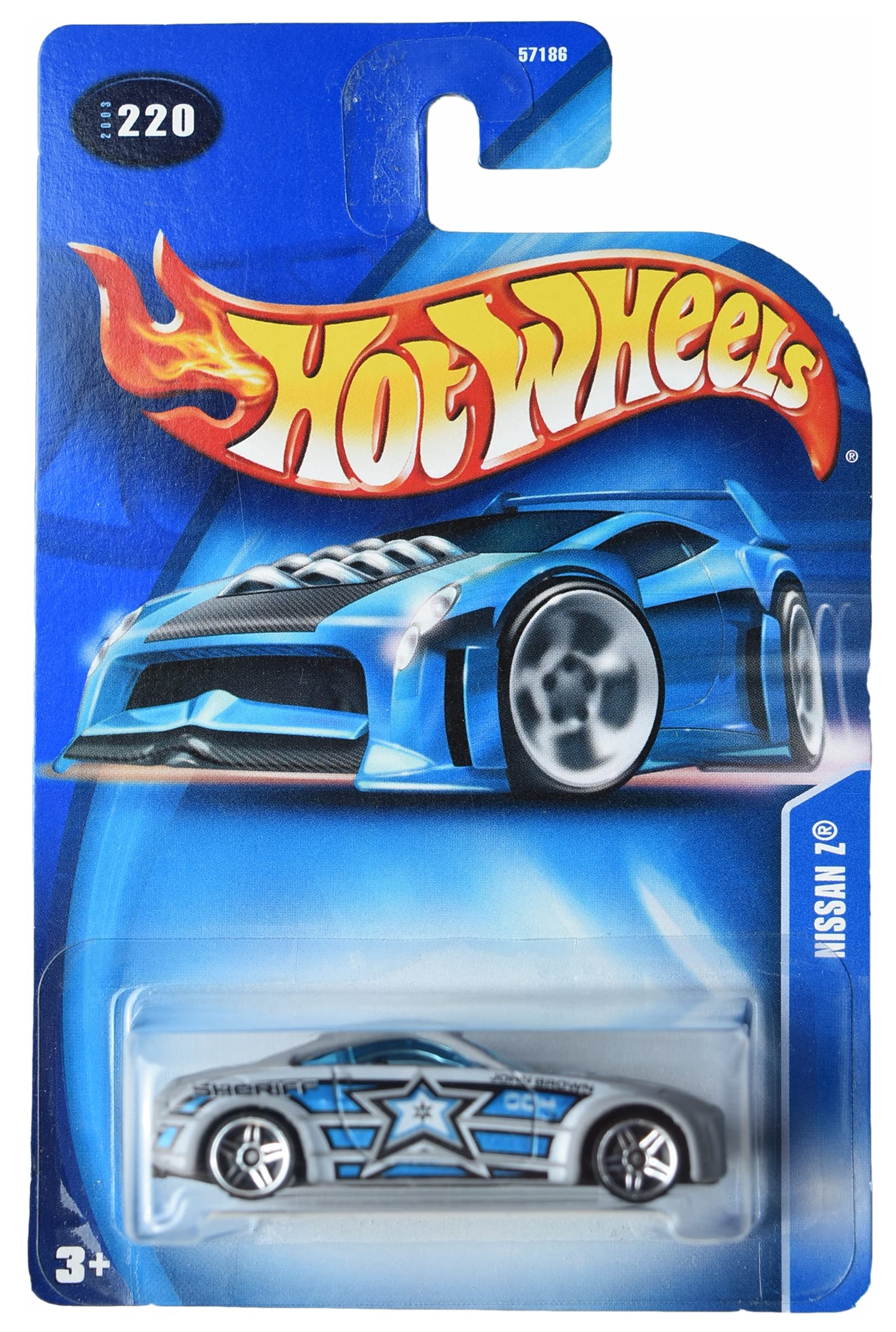 Amazon.com: Hot Wheels Nissan Z, [Gray] Sheriff #220 : Toys & Games
