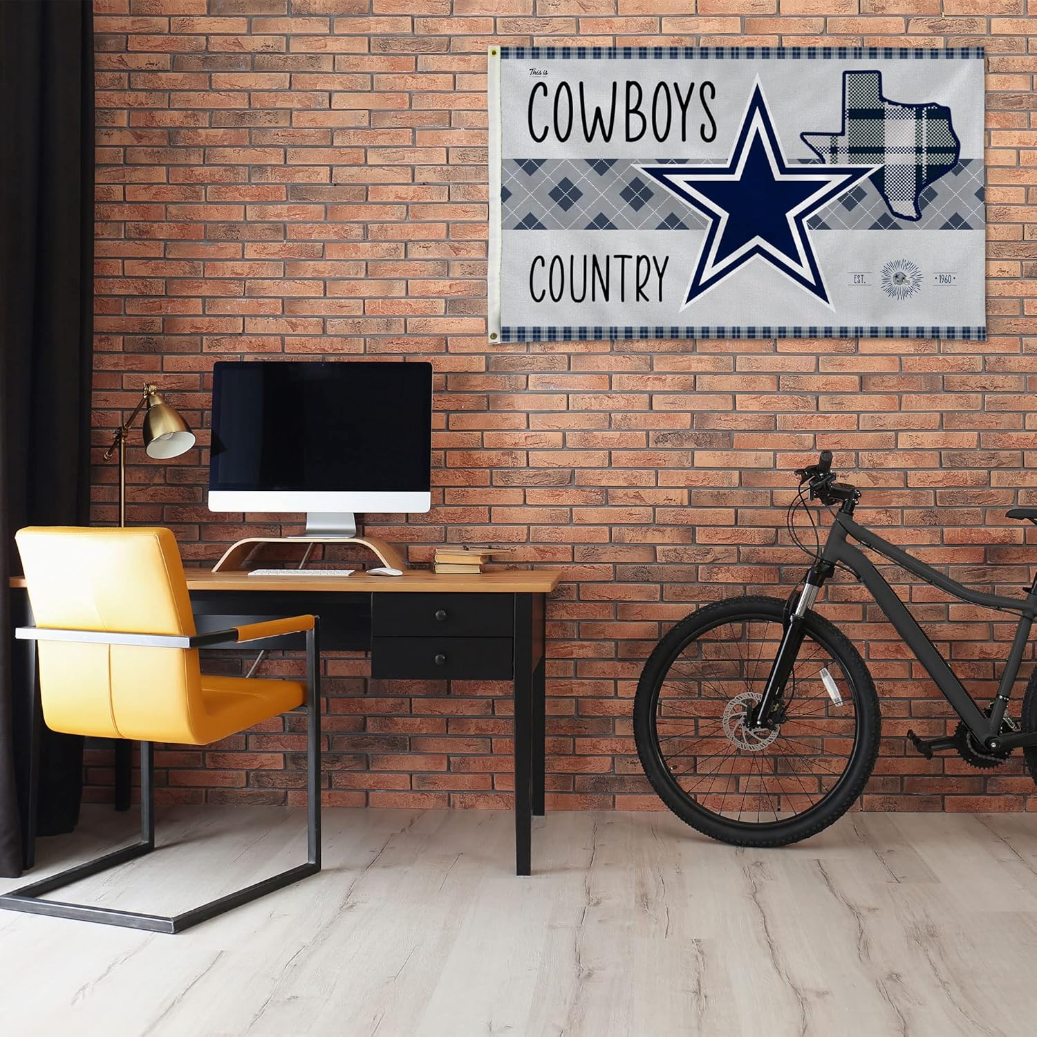 Rico Industries NFL Football Dallas Cowboys This is Cowboys Country 3' x 5' Banner Flag Single Sided - Indoor or Outdoor - Home Décor