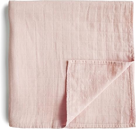 rose muslin swaddle