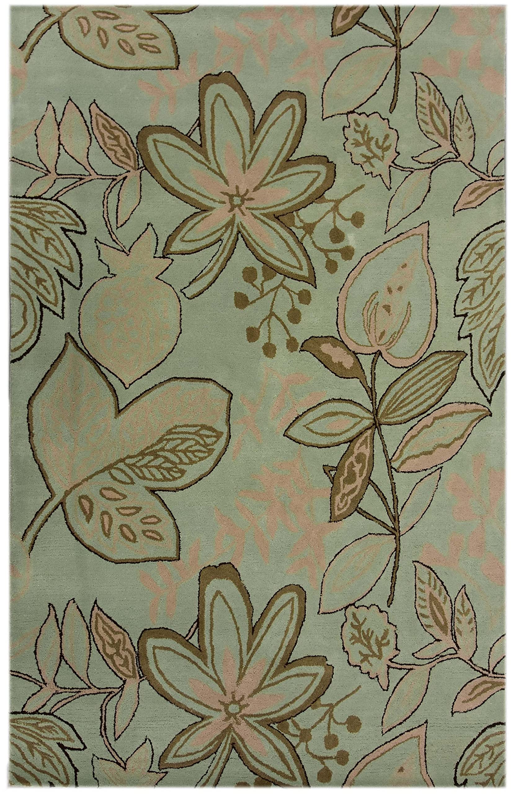 Tapis de qualité Emma 05 See Green Multi 122 x 183 cm