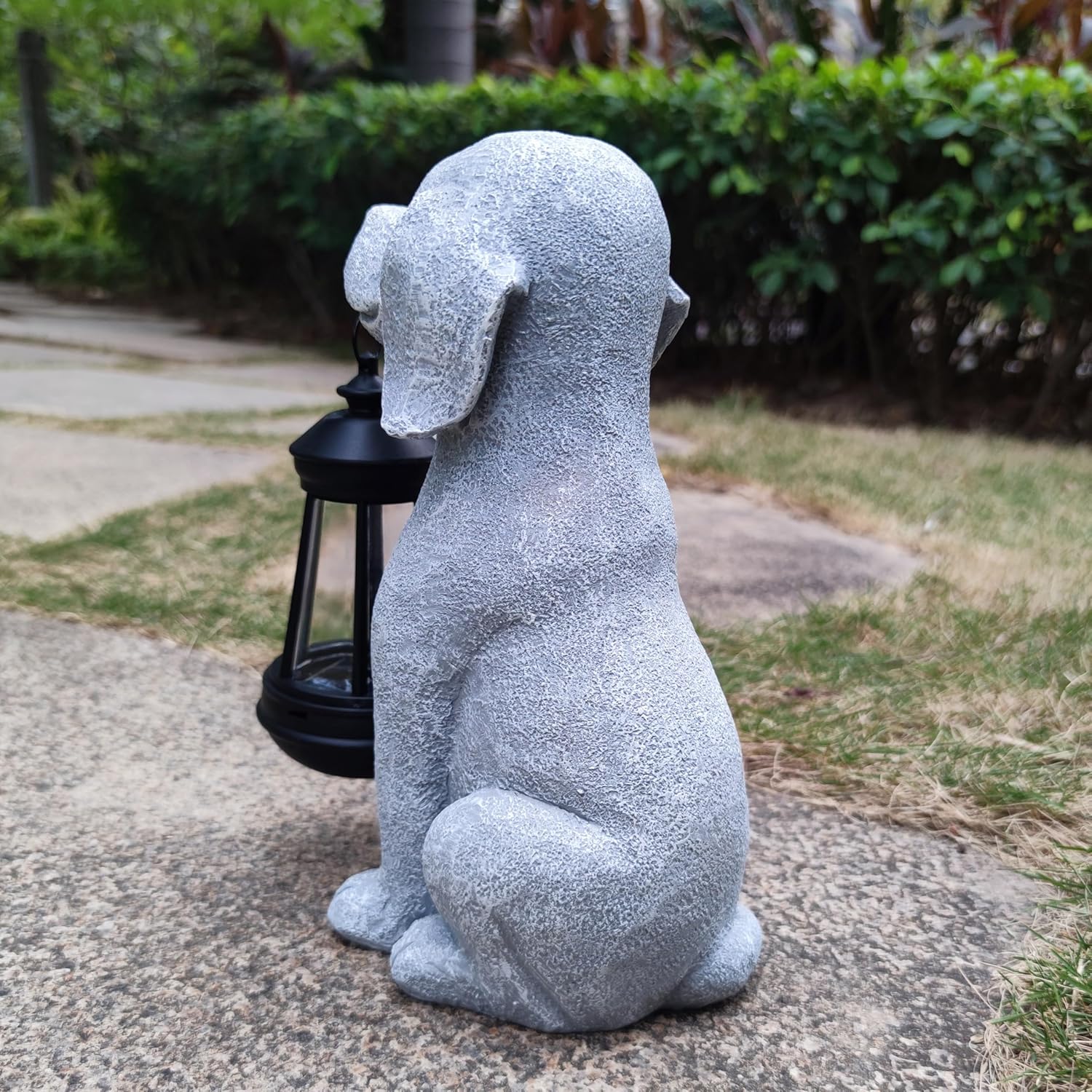 Solar Dog Outdoor Garden Statue with LED Light,Dog Solar Lights Lantern Outside Decorations for Yard, Lawn Decor Statue for Patio, Balcony, Yard Ornament,Unique Dog Gifts for Mom - Image 7