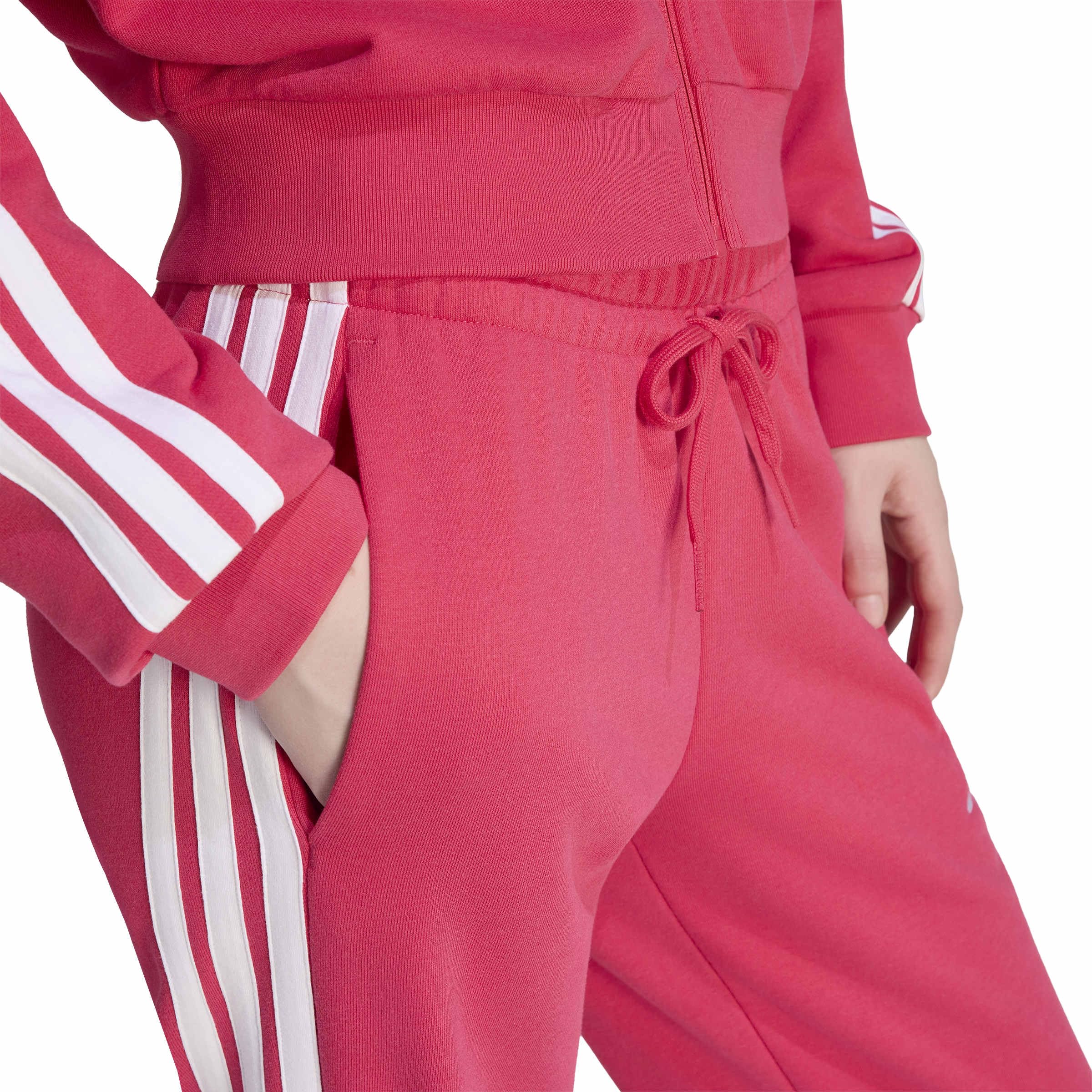 adidas Essentials 3-stripes French Terry Cuffed Pants - Spodnie golfowe Kobiety
