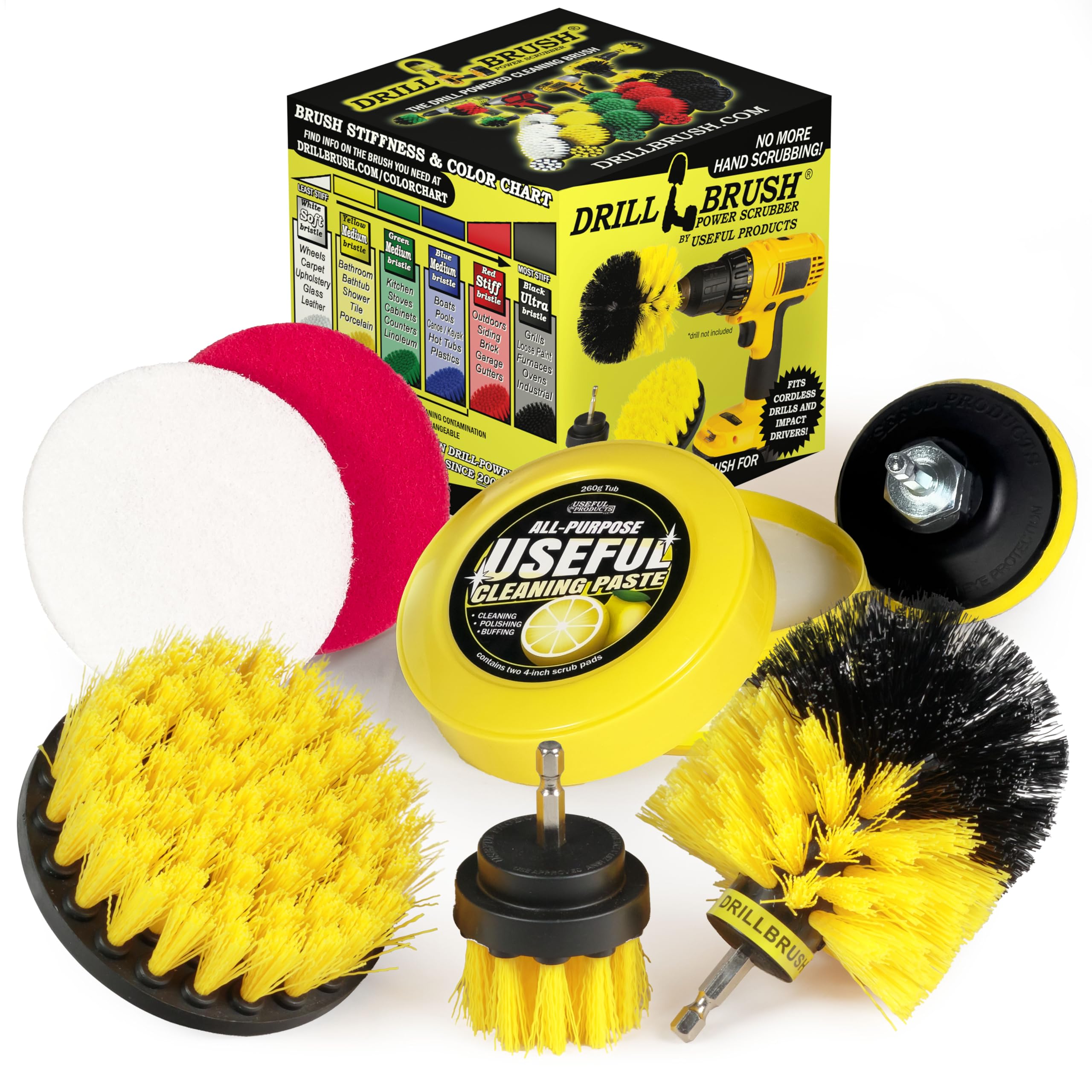 Drill brush cleaning kit