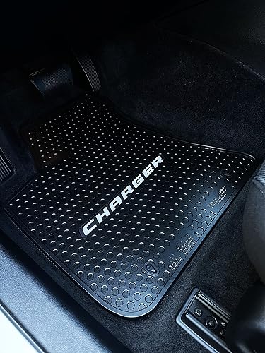 Miniatura 5 de Lloyd Mats Alfombrillas de goma resistentes para todo tipo de clima, alfombrillas de goma resistentes para Dodge Charger RWD 2011-2023 (2 unidades,